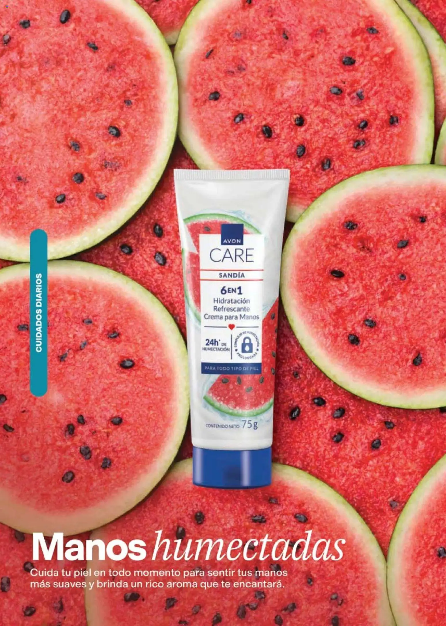 Nuevas ofertas de AVON válidas en toda la República Mexicana desde el 24.04.2026. ¡Encuentra las mejores ofertas en AVON campaña 7 2026! | Página: 152 | Productos: Sandía, Crema, Té