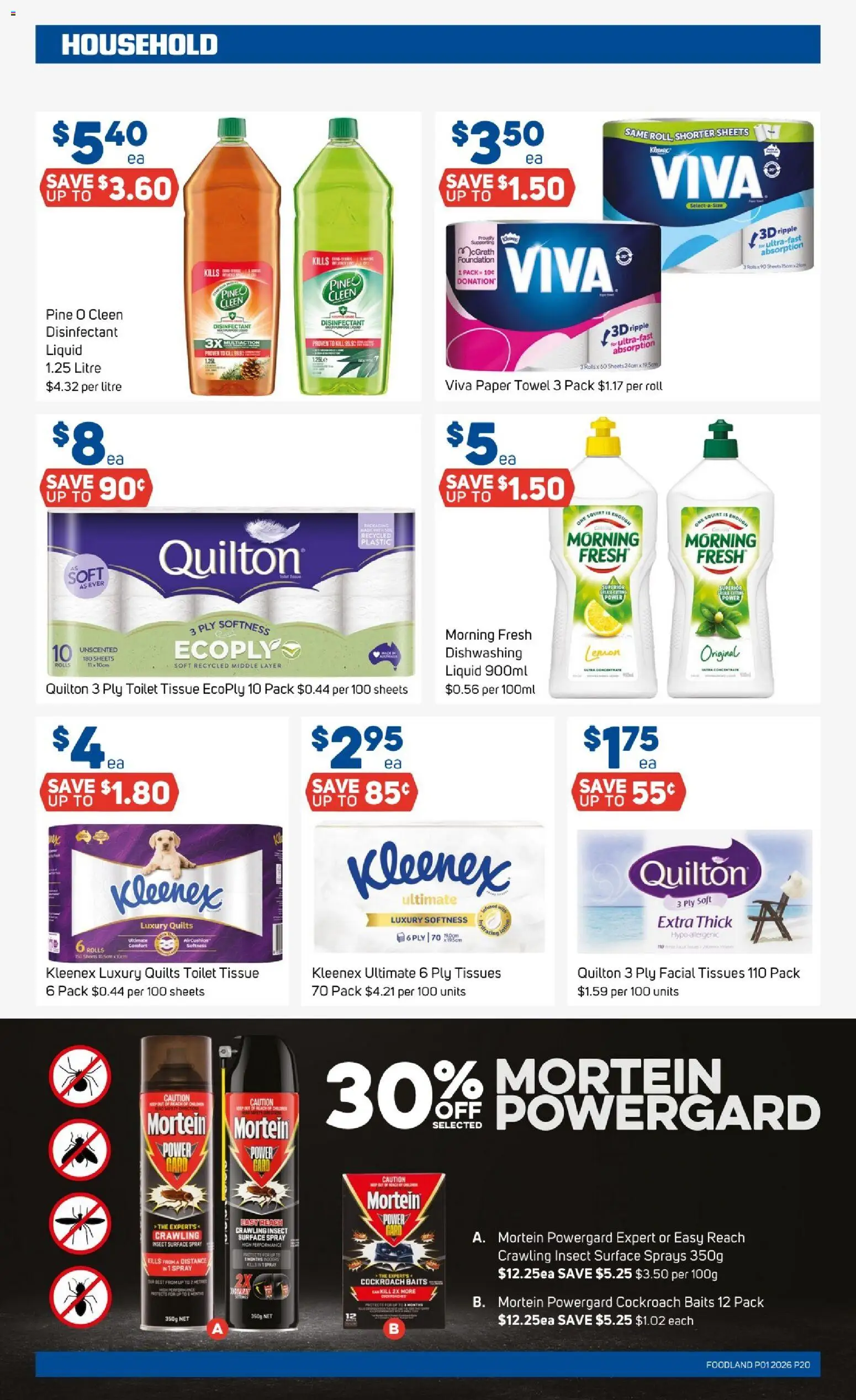 Foodland catalogue - valid from 31.12.2025 | Page: 20 | Products: Toilet, Lemon, Foundation, Tissues