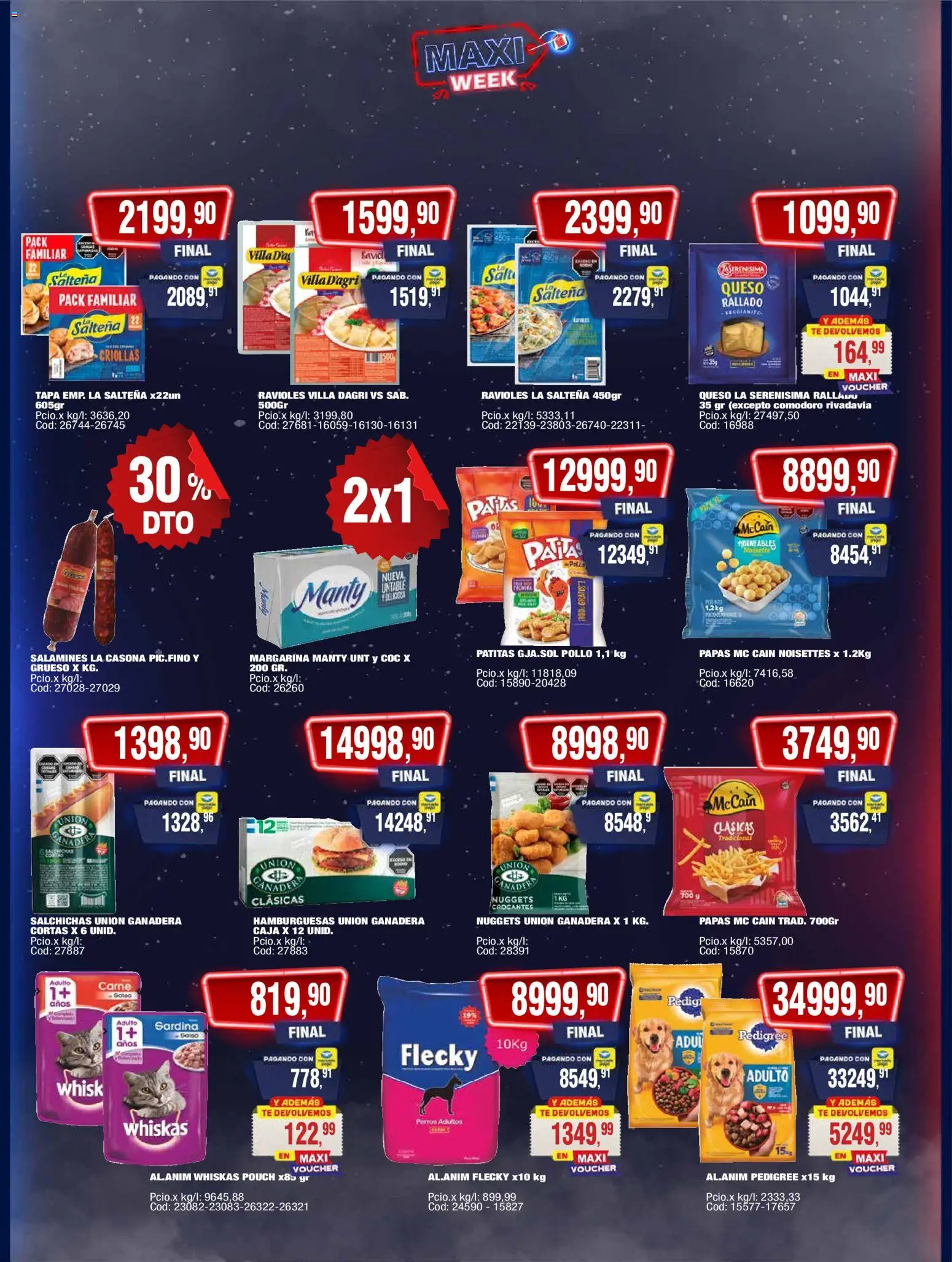 Maxiconsumo ofertas │ válido desde el 10.11.2025 | Página: 5 | Productos: Caja, Queso, Ravioles, Té