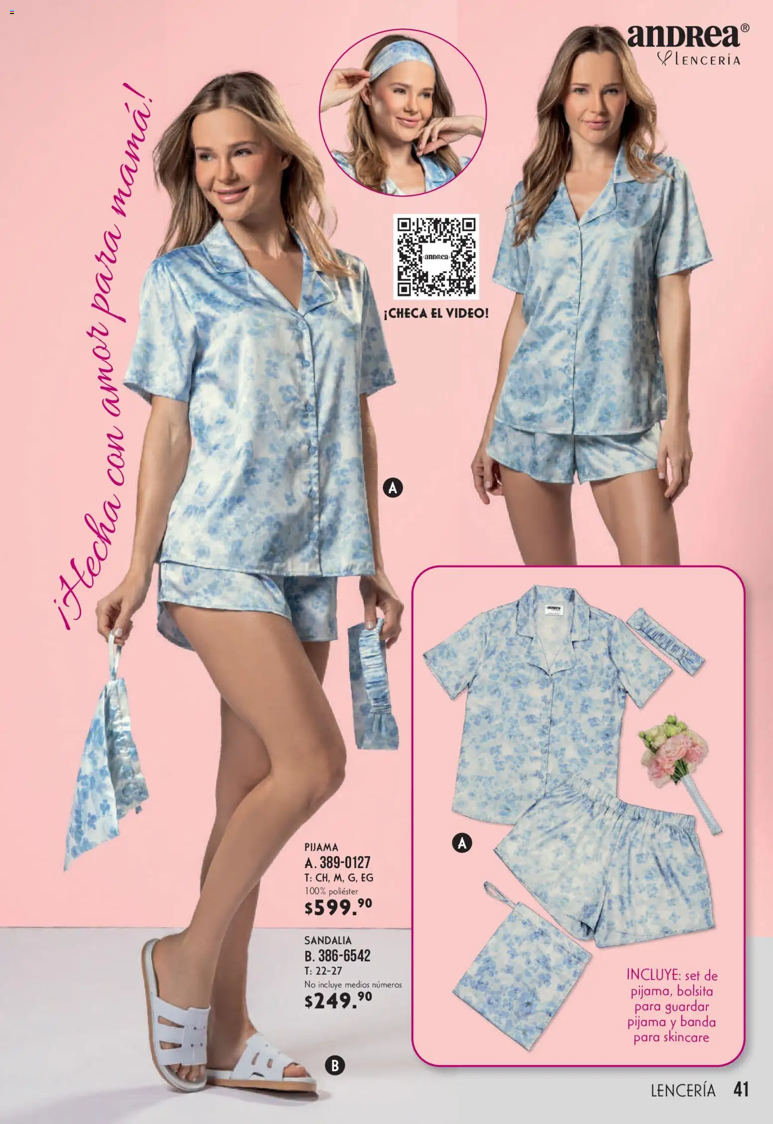 Nuevas ofertas de Andrea válidas en toda la República Mexicana desde el 22.03.2026. ¡Encuentra las mejores ofertas en Andrea catálogo Lo más top! | Página: 41 | Productos: Pijama, Lenceria, Video