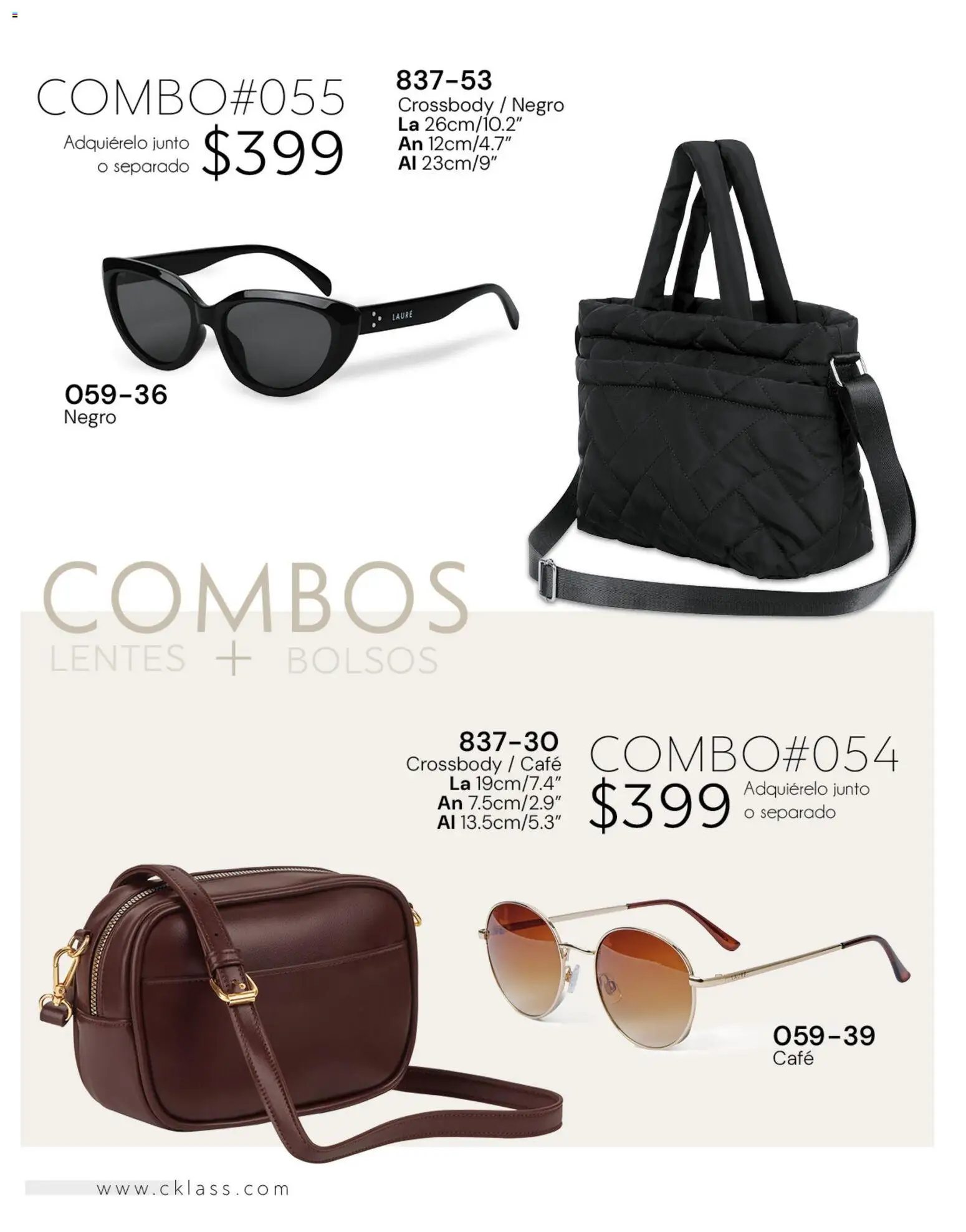 Nuevas ofertas de Cklass válidas en toda la República Mexicana desde el 02.01.2026. ¡Encuentra las mejores ofertas en Cklass catálogo Handbags! | Página: 50 | Productos: Lentes, Café