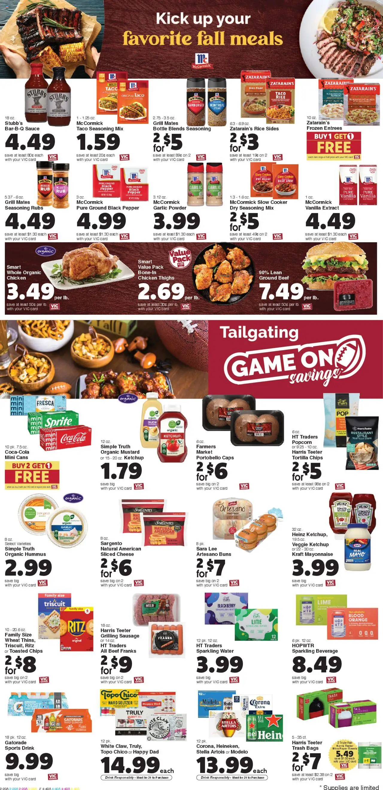 Harris Teeter Weekly Ad - valid from 15.10.2025 | Page: 6 | Products: Water, Mayonnaise, Sauce, Game