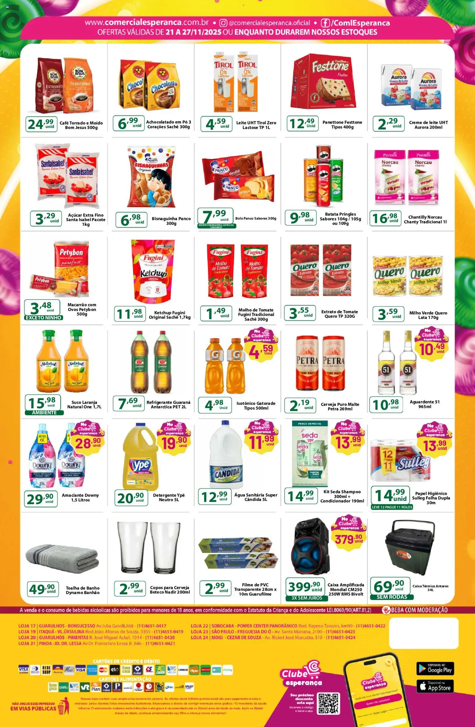 Comercial Esperança Folheto - válido de 21.11.2025 | Página: 2 | Produtos: Shampoo, Achocolatado, Café, Refrigerante