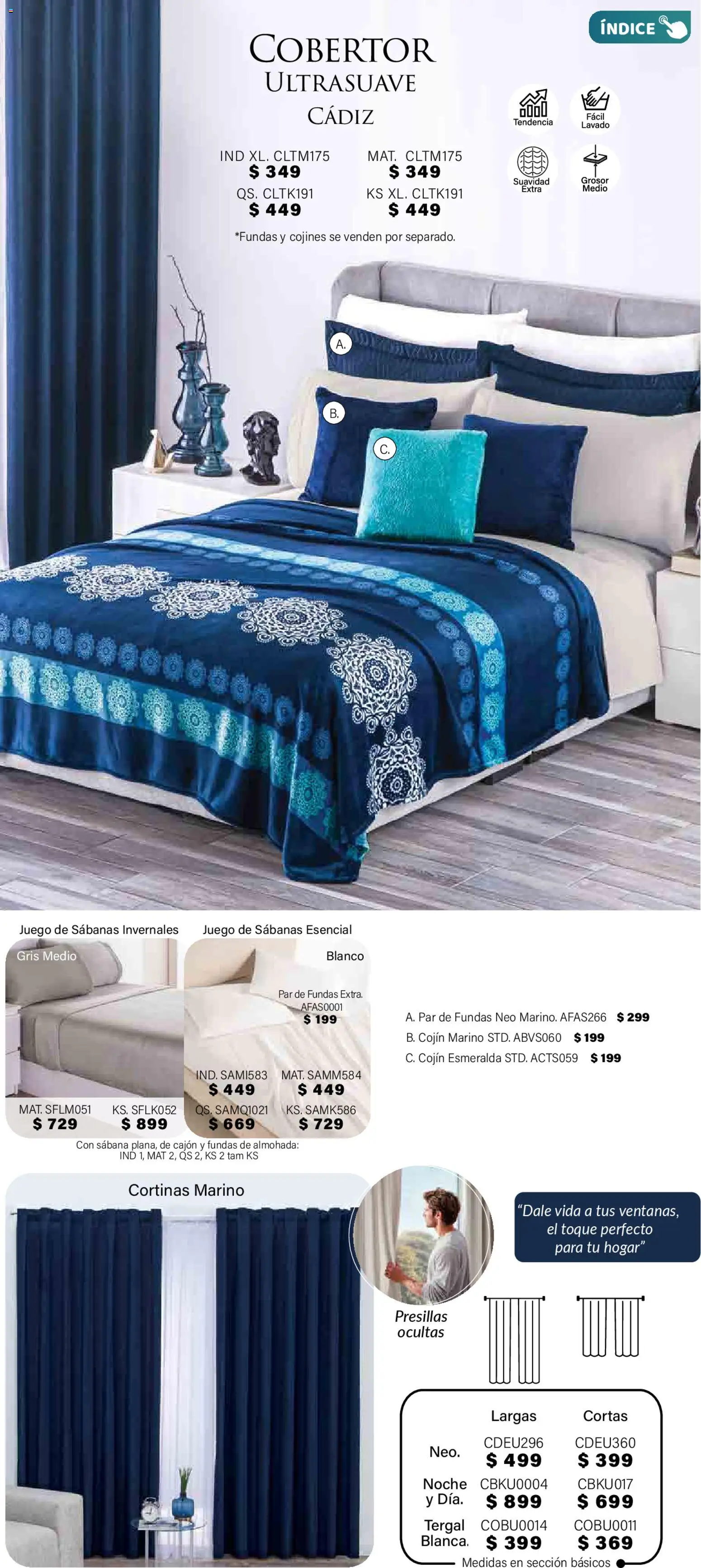 Nuevas ofertas de Colchas Concord válidas en toda la República Mexicana desde el 01.11.2025. ¡Encuentra las mejores ofertas en Colchas Concord Buen Fin! | Página: 390 | Productos: Cobertor, Juego, Almohada, Sabanas