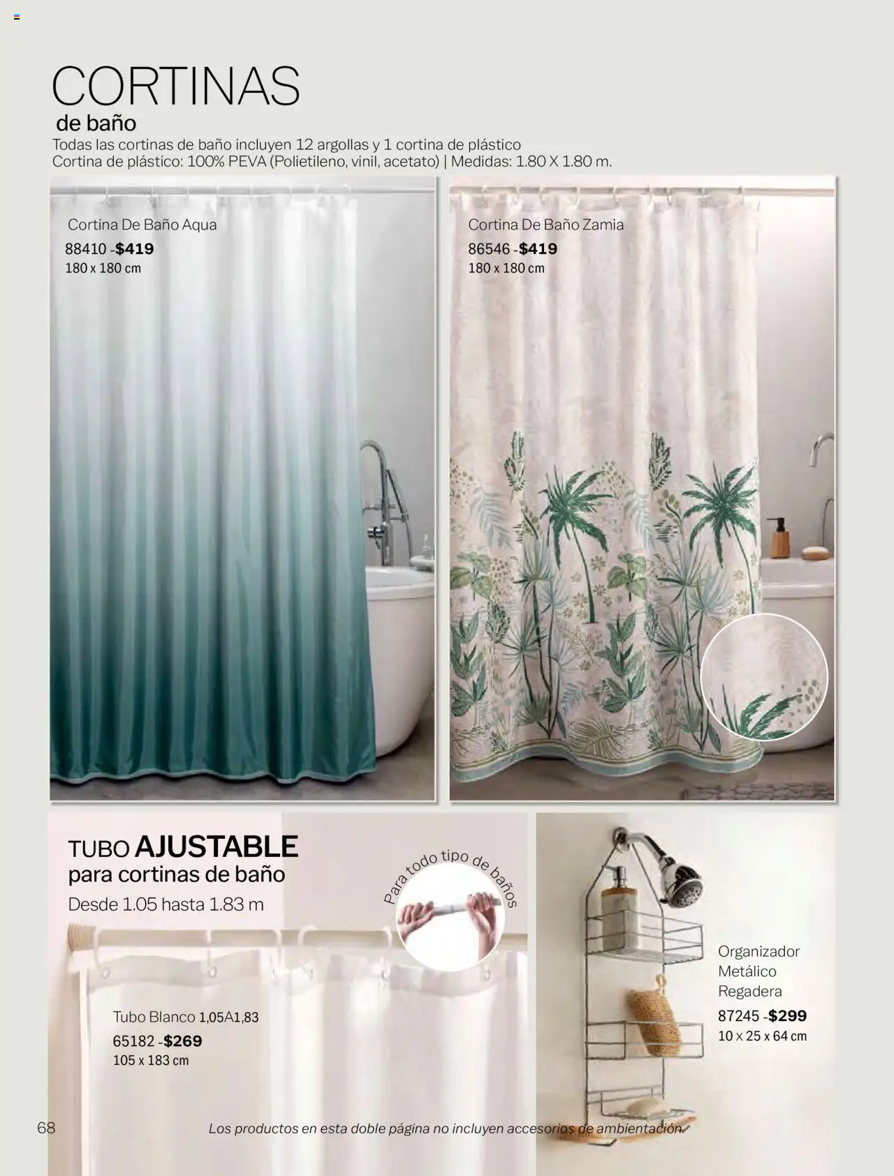 Nuevas ofertas de Vianney válidas en toda la República Mexicana desde el 09.09.2024. ¡Encuentra las mejores ofertas en Vianney catálogo - Biasi! | Página: 70 | Productos: Organizador, Cortinas, Baño, Regadera
