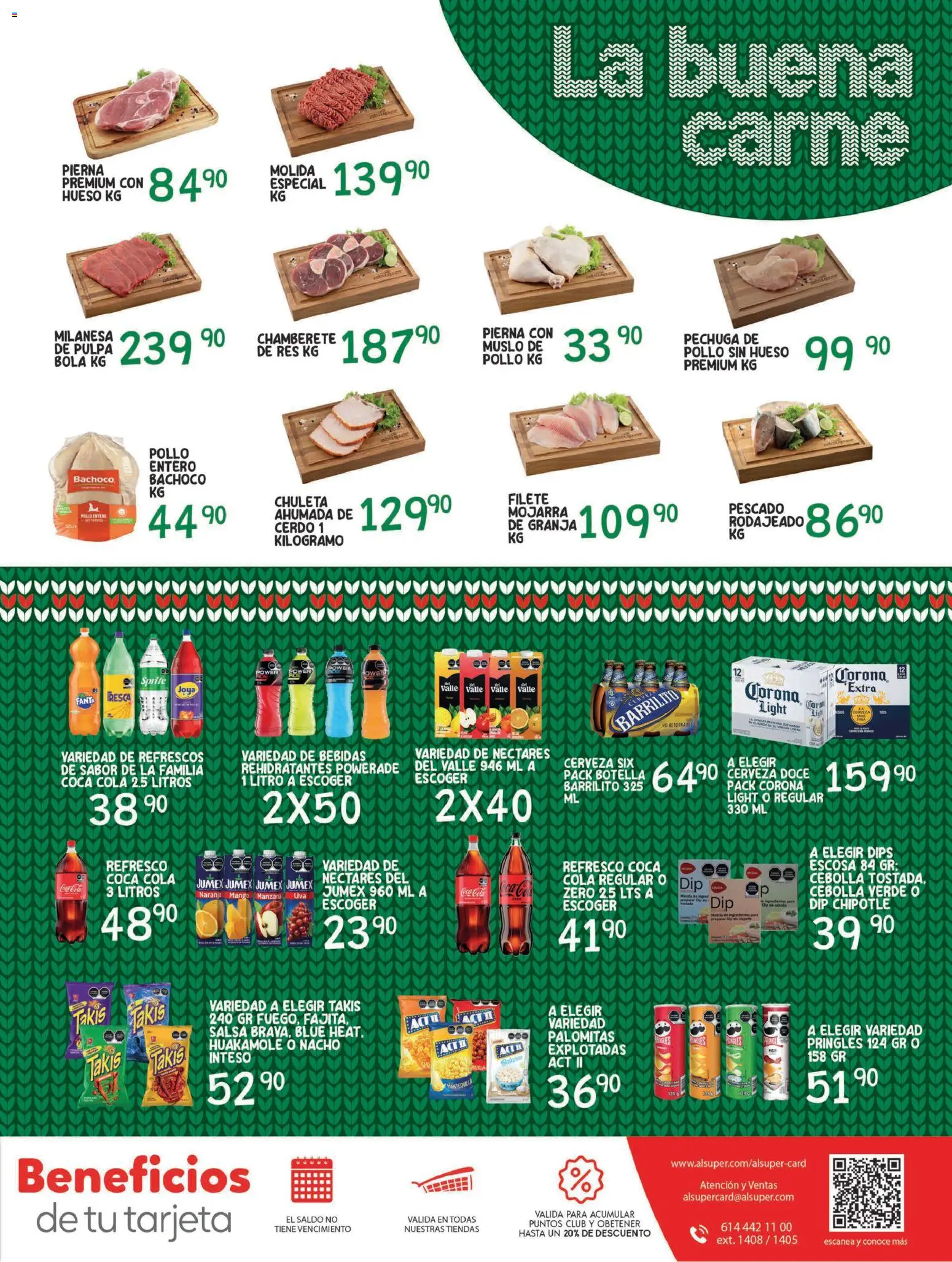 Nuevas ofertas de Alsuper válidas en toda la República Mexicana desde el 25.11.2025. ¡Encuentra las mejores ofertas en Alsuper folleto Durango! | Página: 7 | Productos: Mantequilla, Mango, Cerveza, Botella