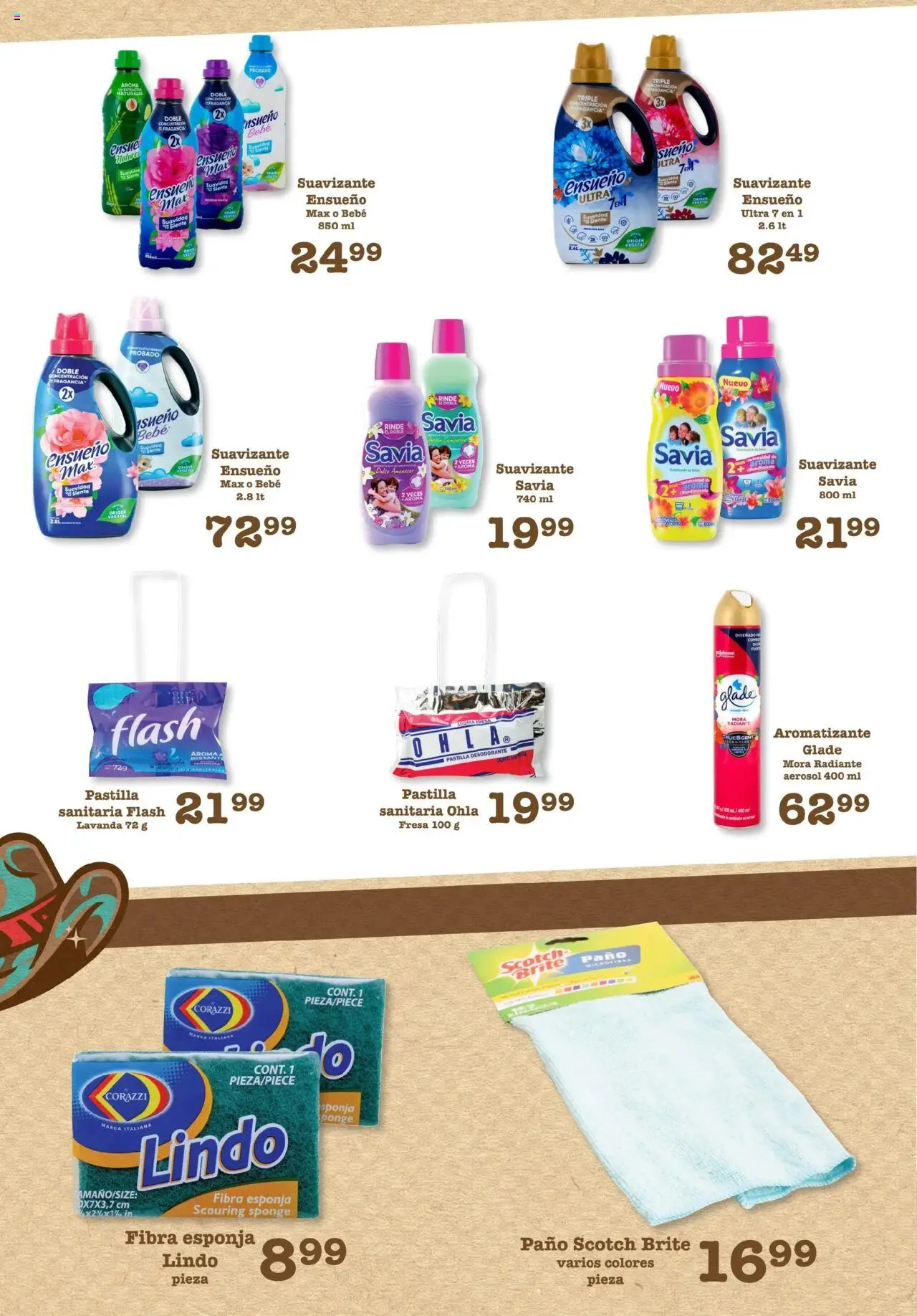 Nuevas ofertas de S-Mart válidas en toda la República Mexicana desde el 01.08.2025. ¡Encuentra las mejores ofertas en S-Mart - Folleto de Feria - Chihuahua! | Página: 5 | Productos: Desodorante, Esponja, Suavizante, Radiante