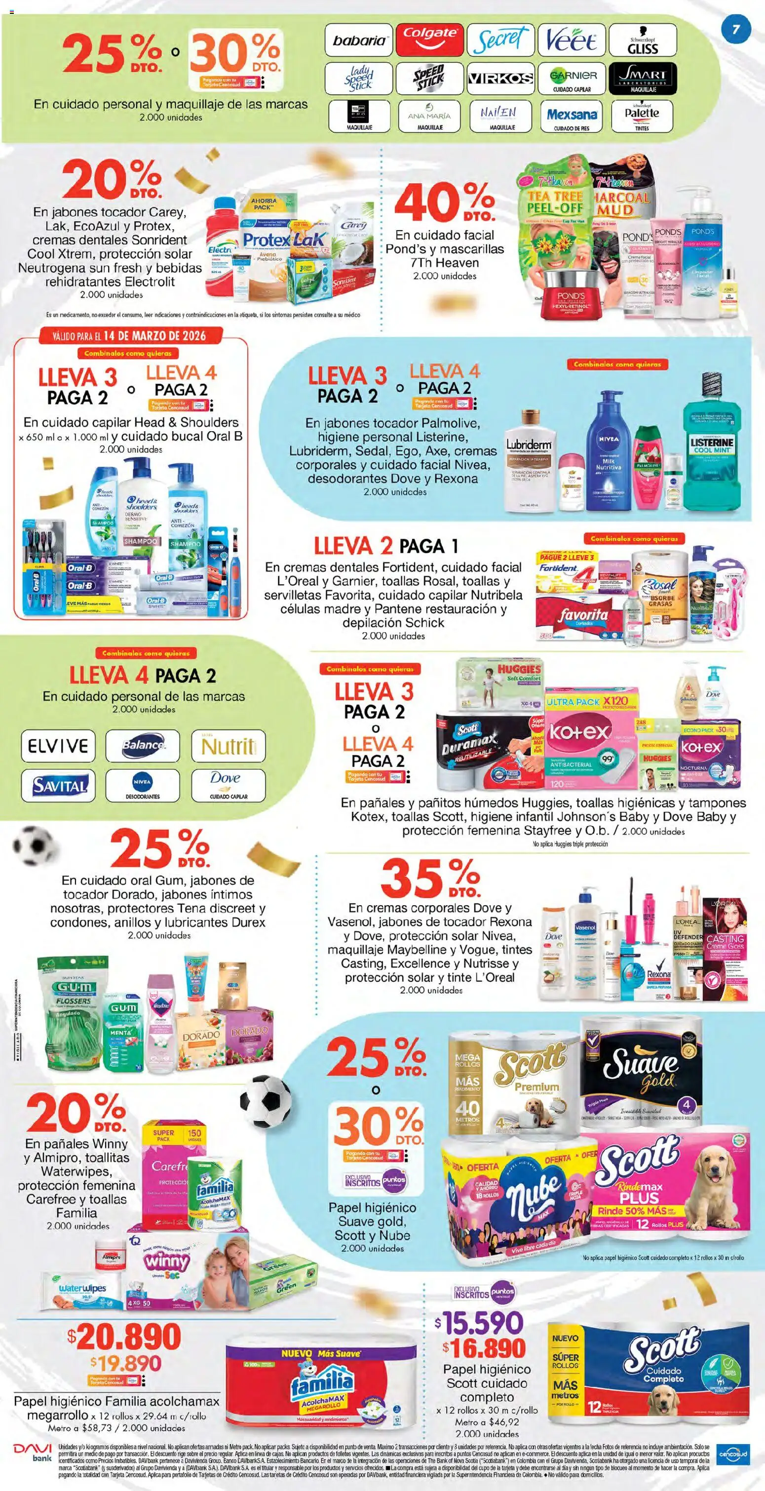 Metro revista - valida desde el 13.03.2026 | Página: 7 | Productos: Servilletas, Tampones, Pañales, Papel higiénico