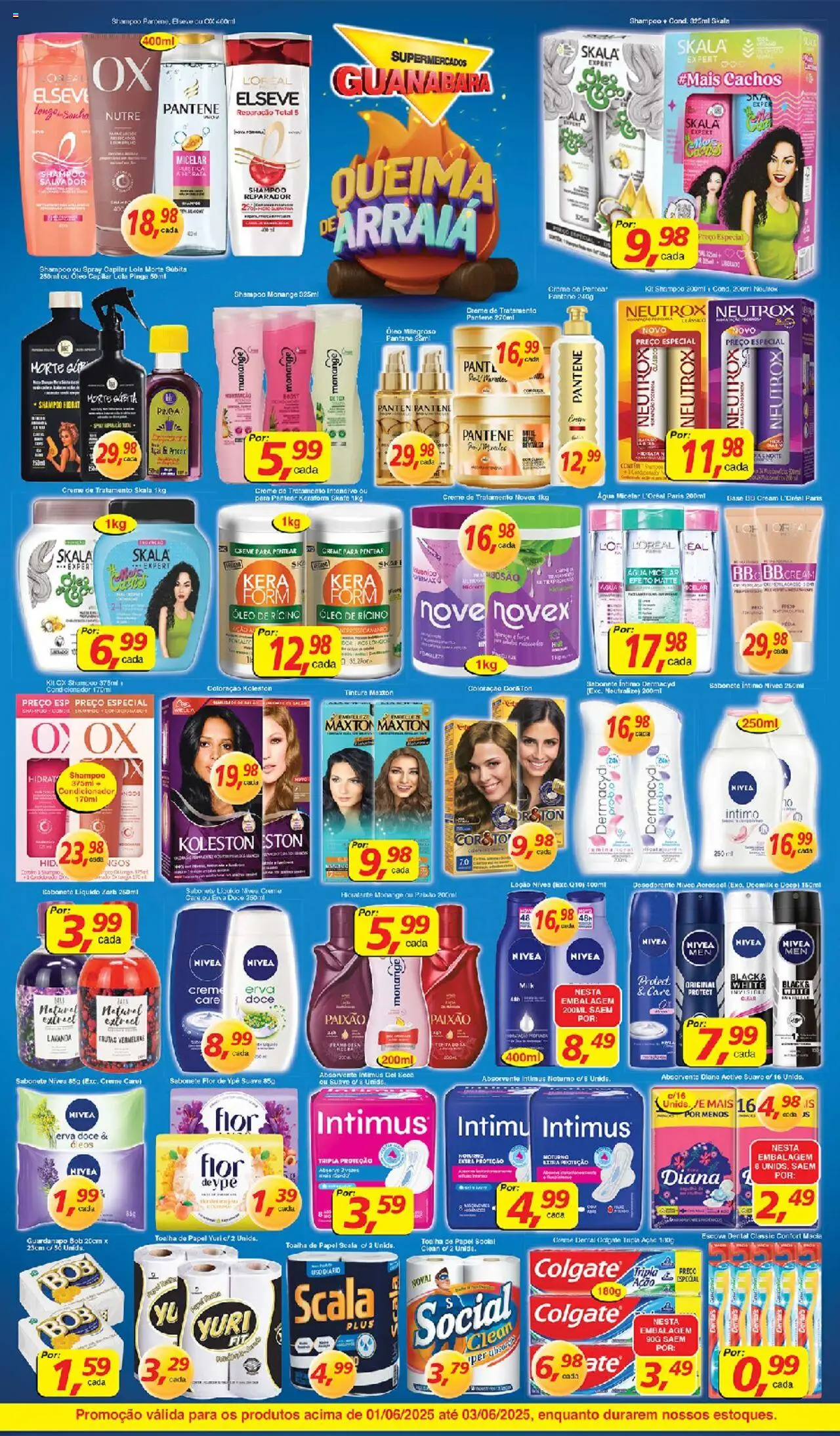 Supermercados Guanabara Folheto - válido de 01.06.2025 | Página: 8 | Produtos: Condicionador, Óleo, Sabonete, Açaí