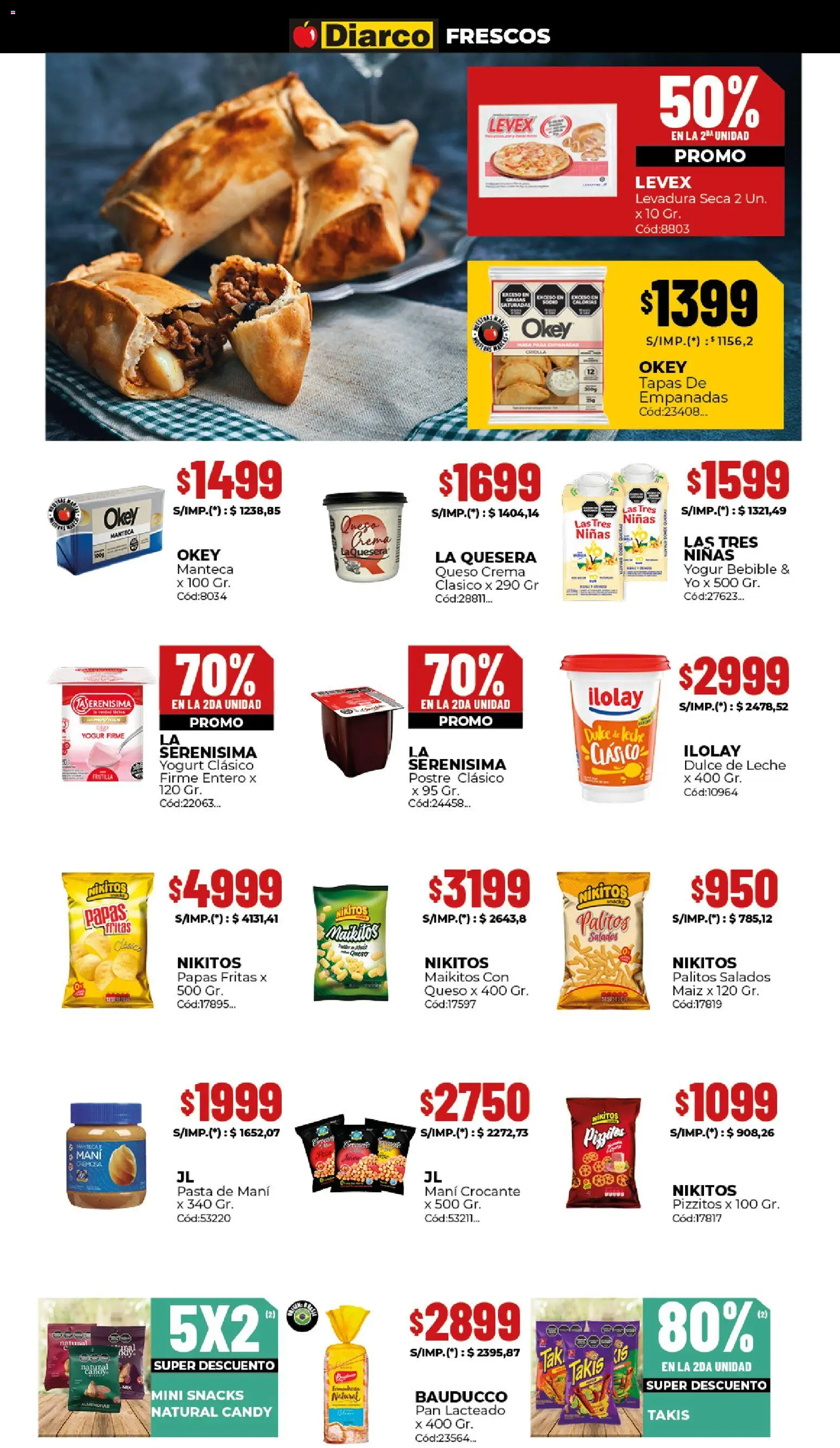 Diarco ofertas │ válido desde el 19.01.2026 | Página: 11 | Productos: Leche, Queso, Té, Pasta