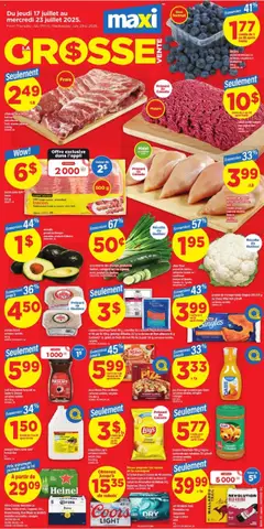 Preview of Maxi weekly flyer / circulaire from shop Maxi valid from 17.07.2025