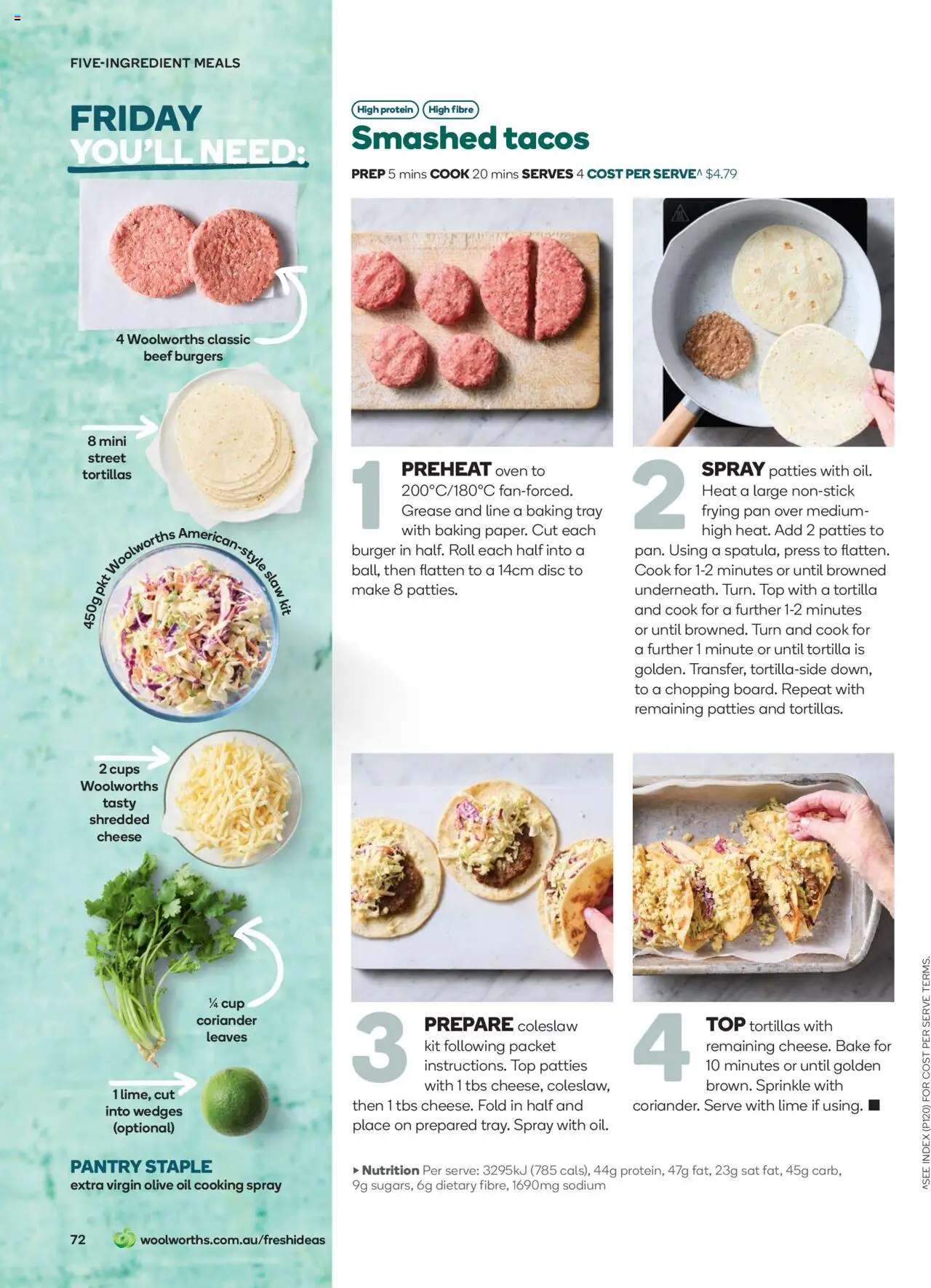 Woolworths catalogue - valid from 01.10.2025 | Page: 72 | Products: Cheese, Oil, Tortillas, Press