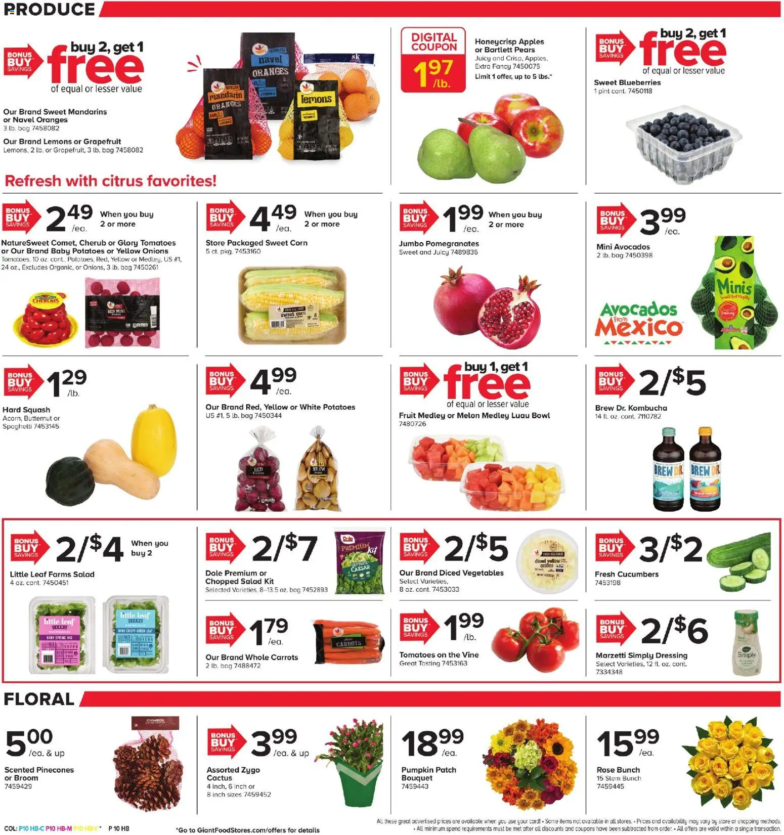 Giant Weekly Ad - valid from 31.10.2025 | Page: 8 | Products: Mandarins, Salad, Vegetables, Melon