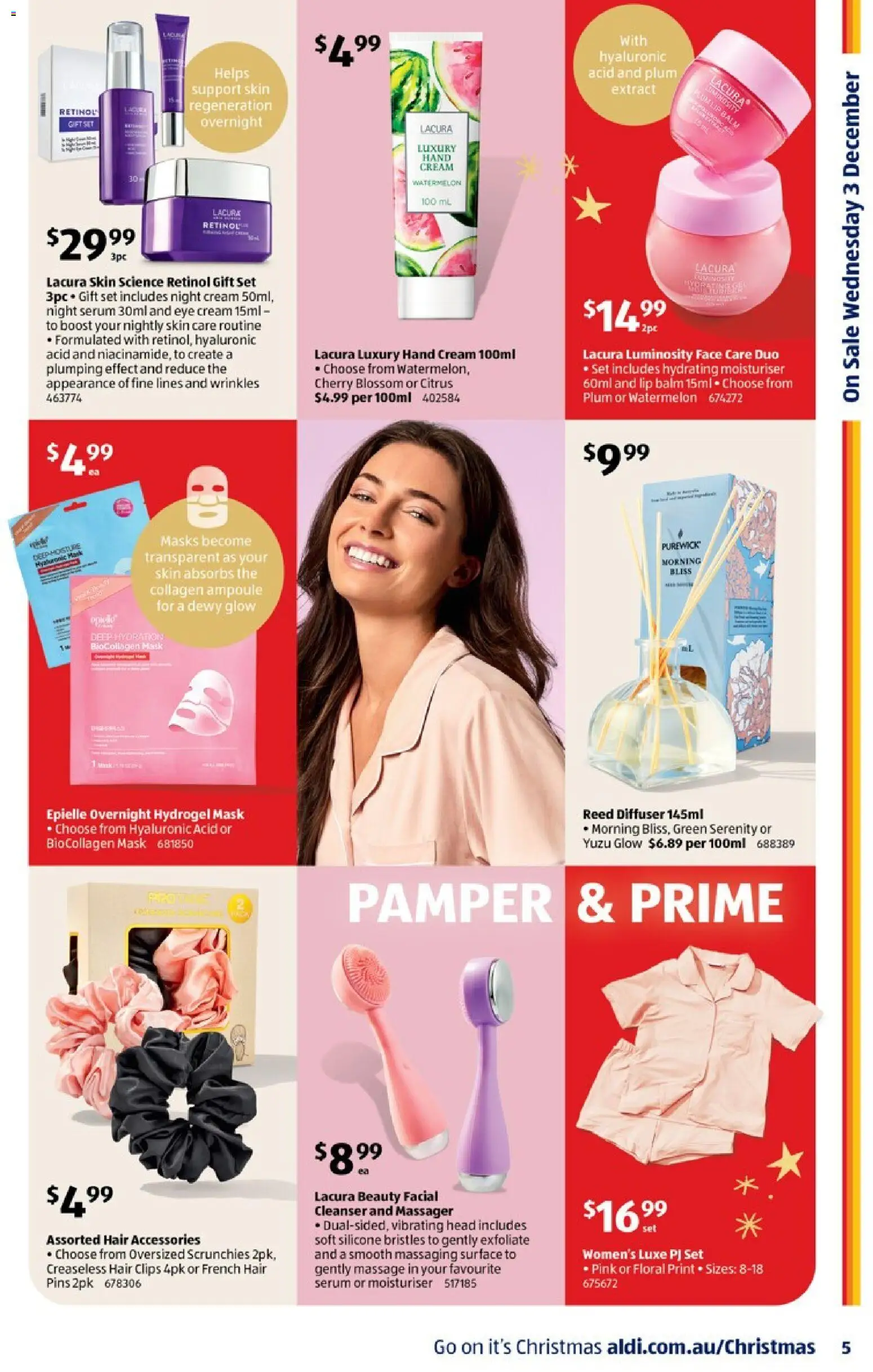 Aldi catalogue - valid from 03.12.2025 | Page: 5 | Products: Cream, Accessories, Hand cream, Night cream