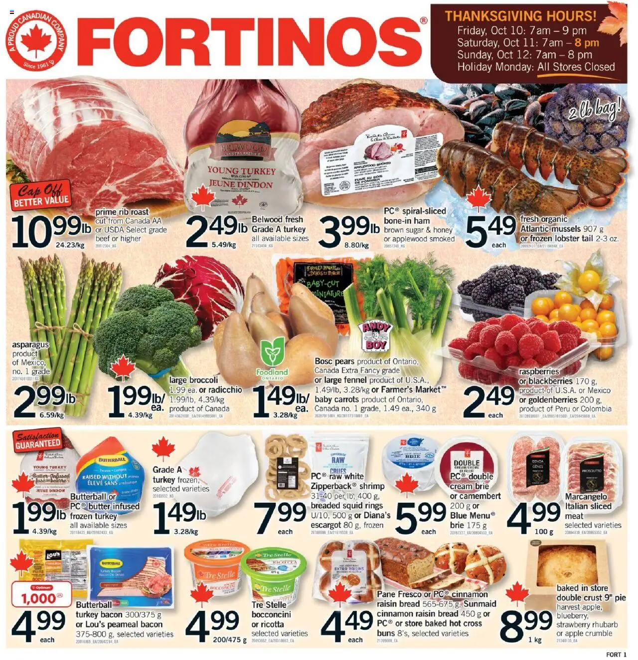 Fortinos flyer valid from 09.10.2025 | Page: 1