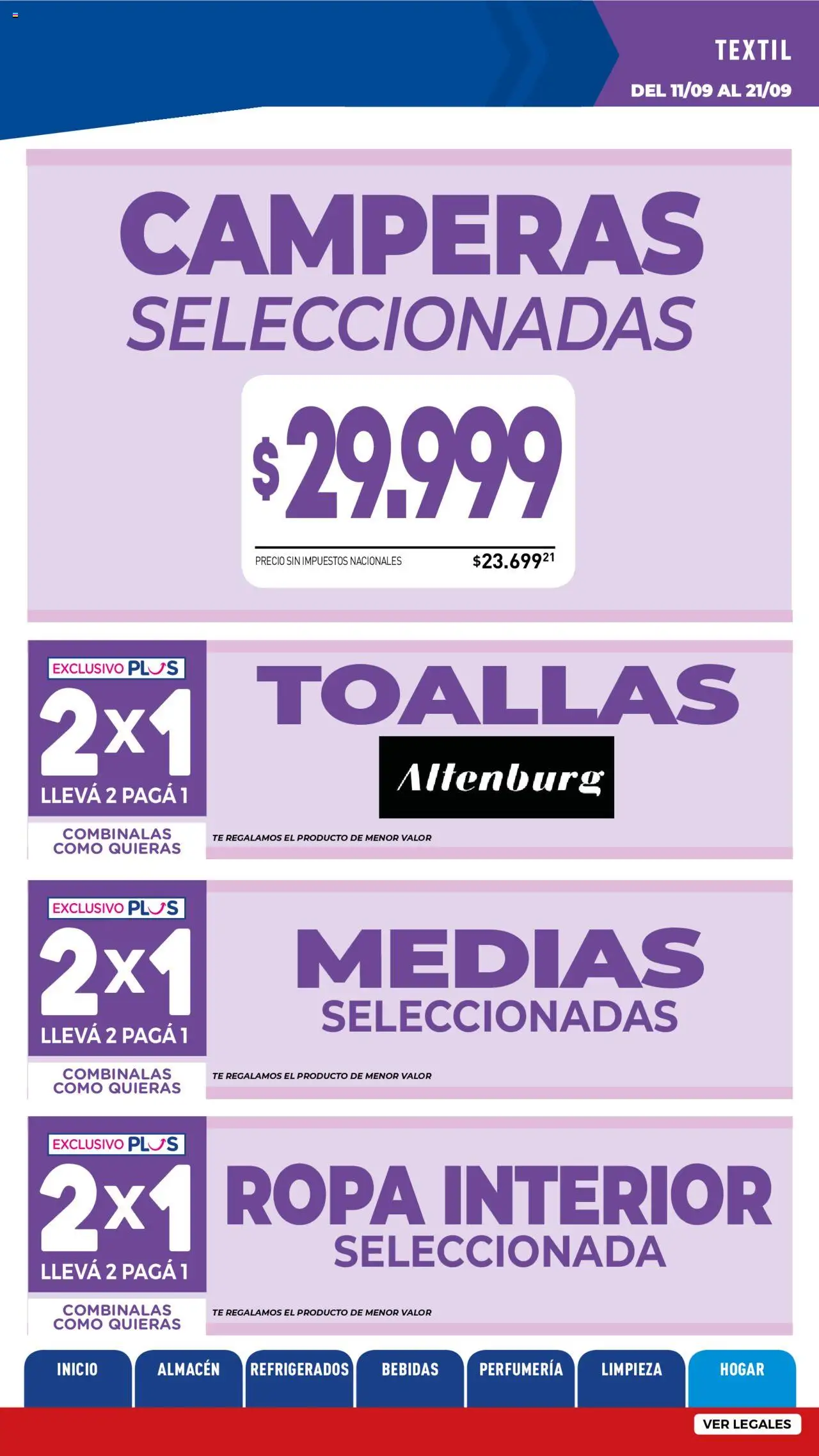 La Anonima - Insuperables - z3 │ válido desde el 11.09.2025 | Página: 37 | Productos: Toallas, Ropa interior, Medias, Té