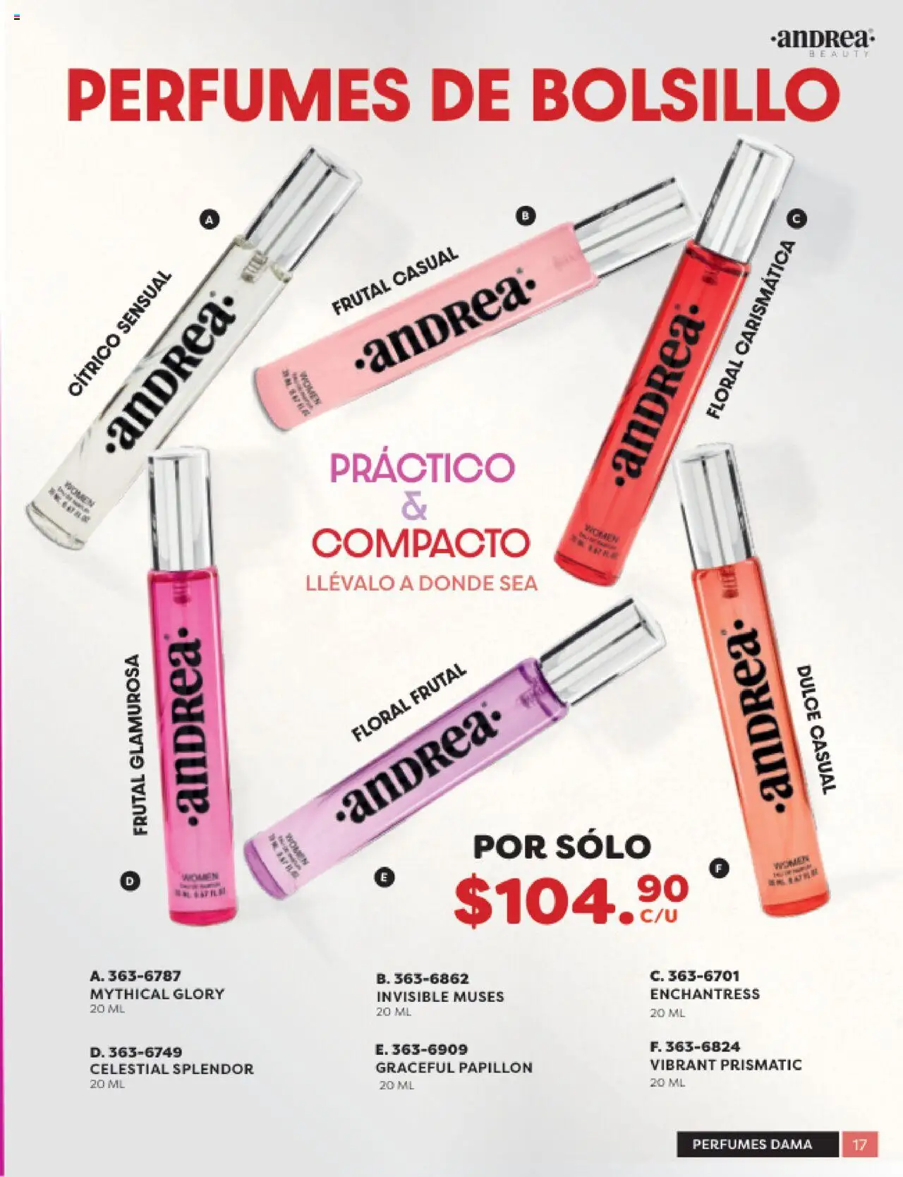 Nuevas ofertas de Andrea válidas en toda la República Mexicana desde el 24.08.2025. ¡Encuentra las mejores ofertas en Andrea - Catálogo Beauty Campaña 5! | Página: 17