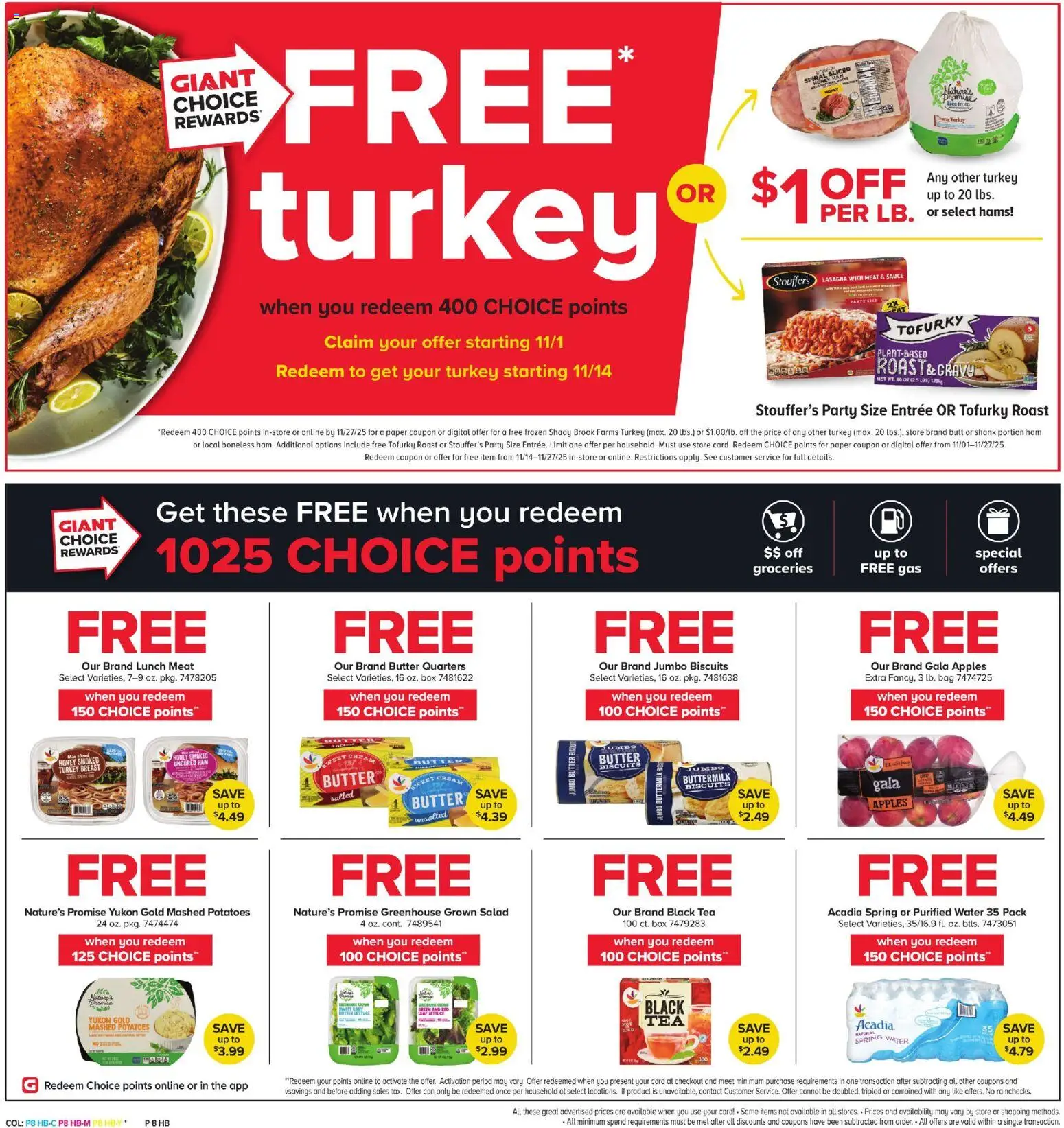 Giant Weekly Ad - valid from 07.11.2025 | Page: 6 | Products: Lettuce, Ham, Apples, Tea