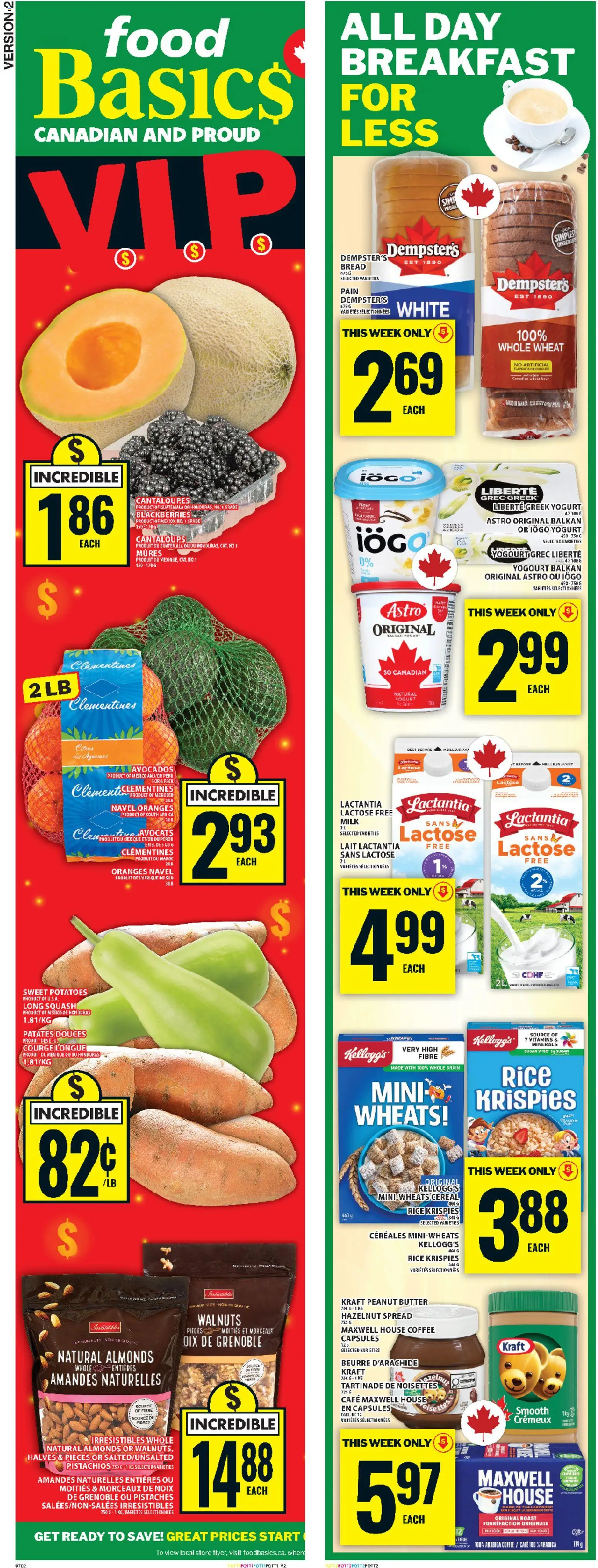 Food Basics flyer valid from 19.03.2026 | Page: 2 | Products: Rice, Potatoes, Milk, Butter