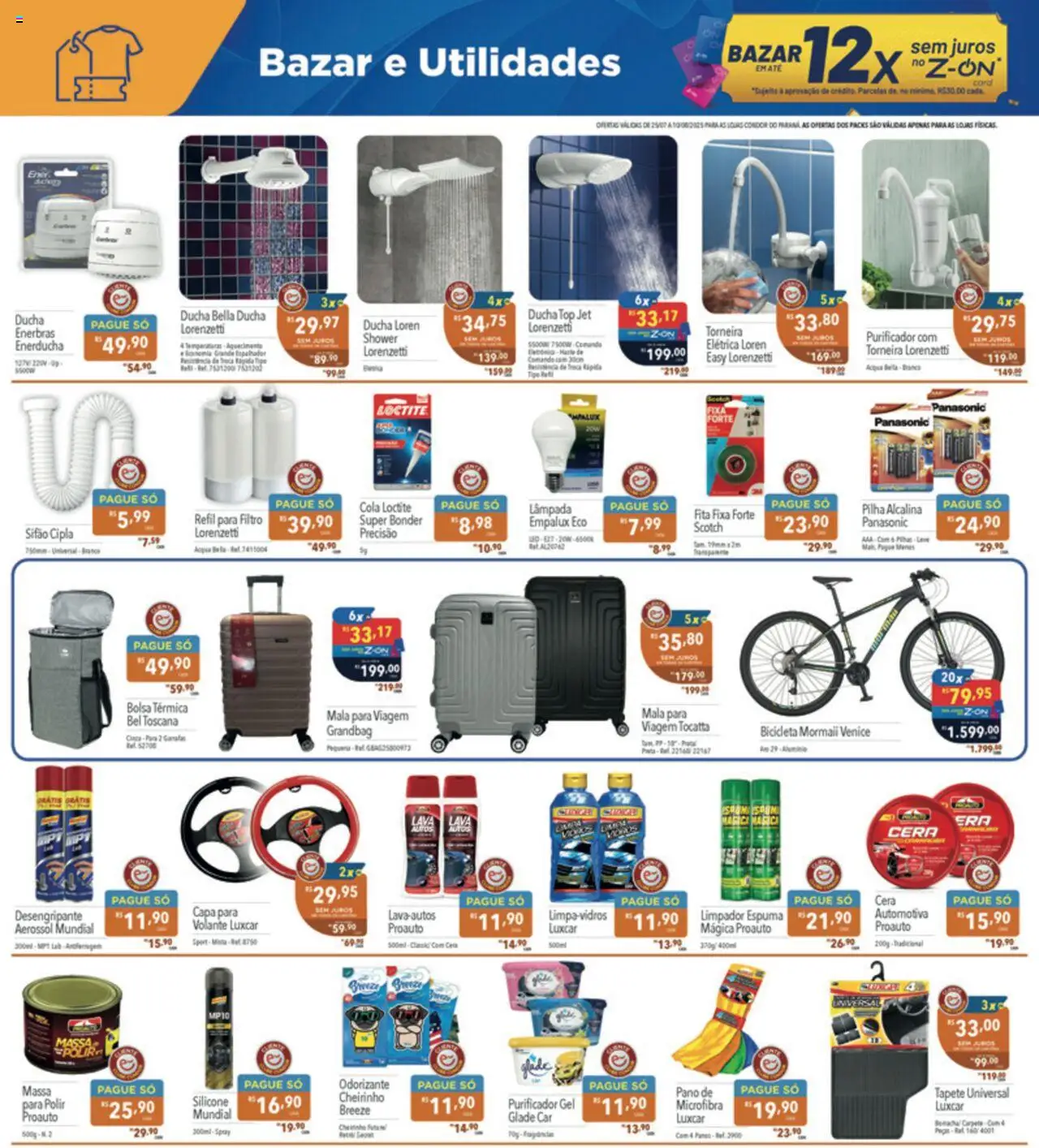 Supermercados Condor Folheto - válido de 25.07.2025 | Página: 28 | Produtos: Tapete, Fita, Torneira, Bolsa