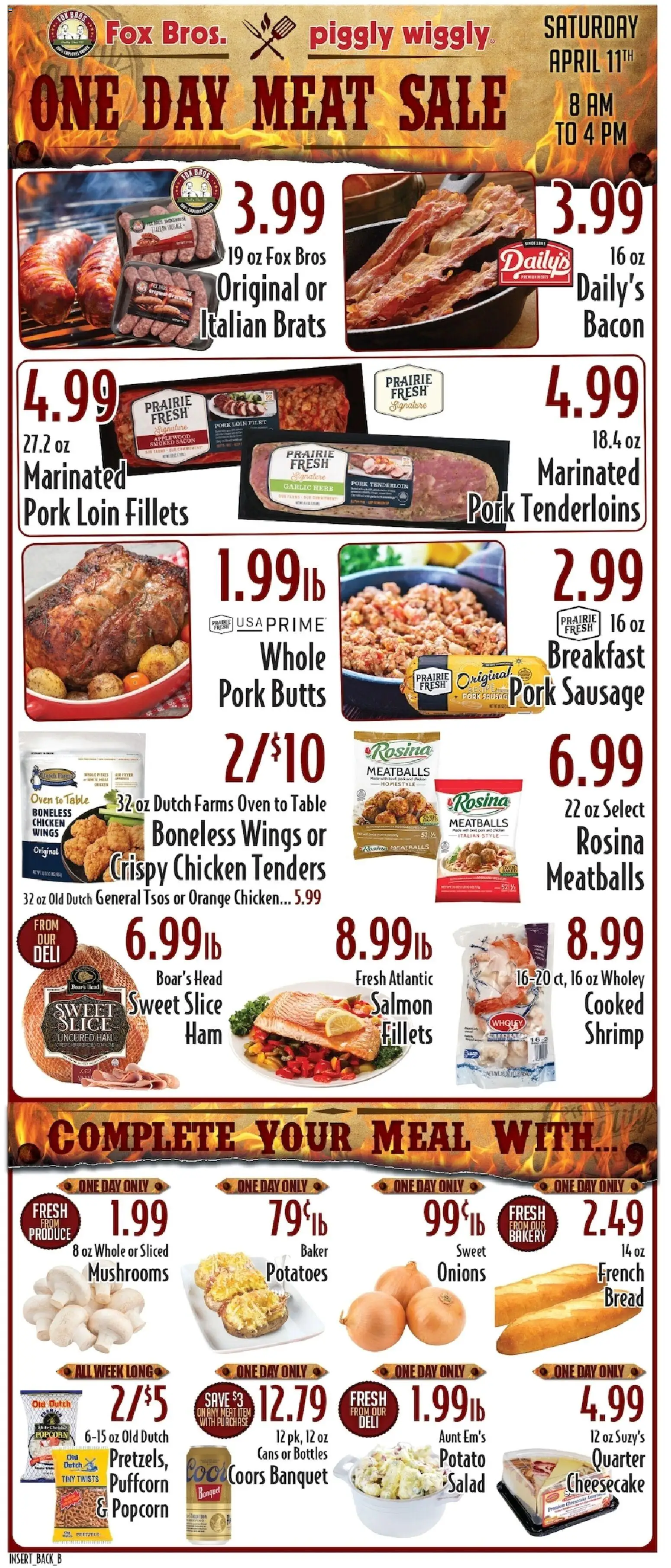 Piggly Wiggly Weekly Ad - valid from 08.04.2026 | Page: 2 | Products: Pork, Salad, Potatoes, Beet