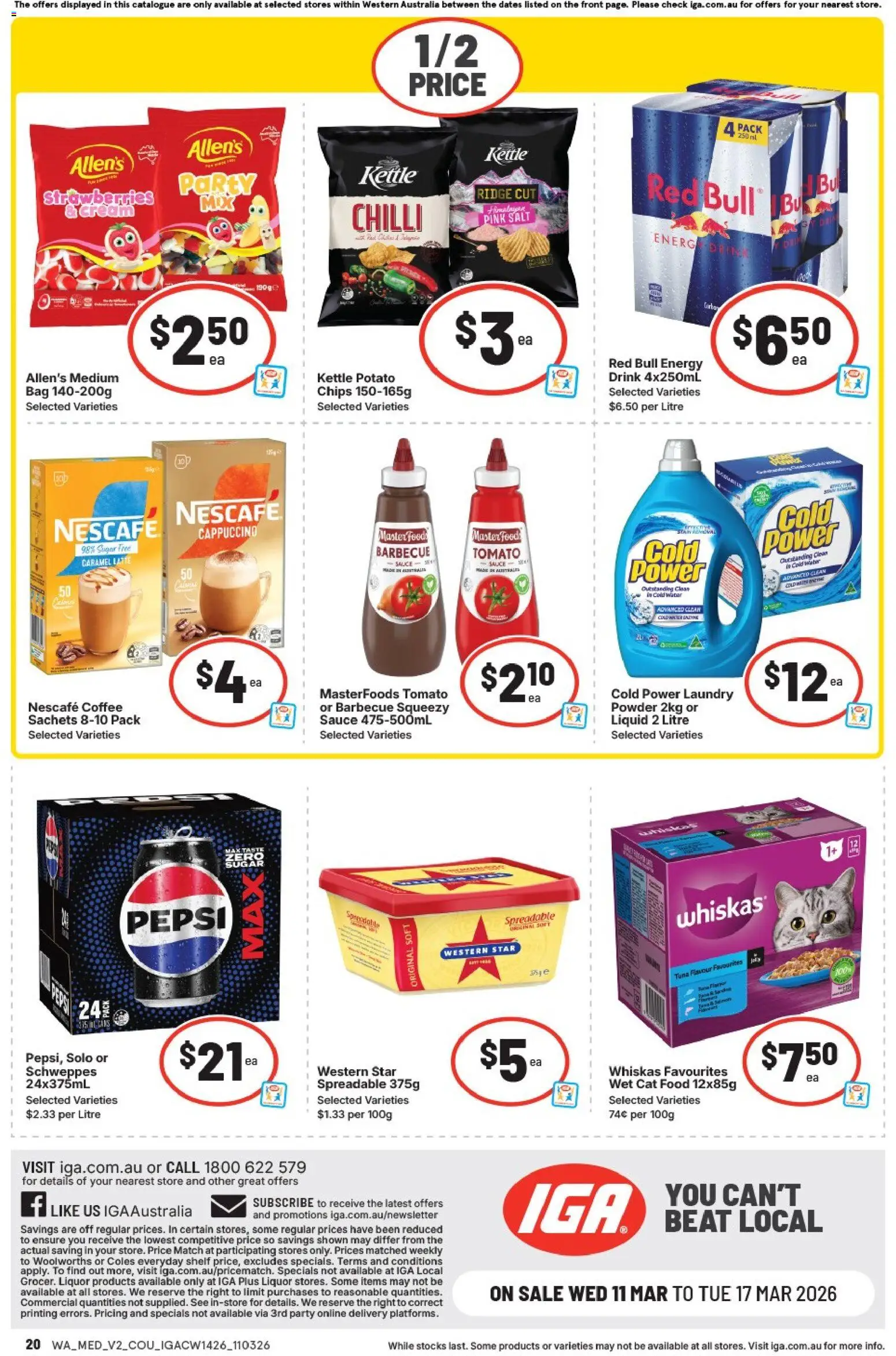 IGA catalogue - valid from 11.03.2026 | Page: 17 | Products: Strawberries, Water, Sauce, Salt