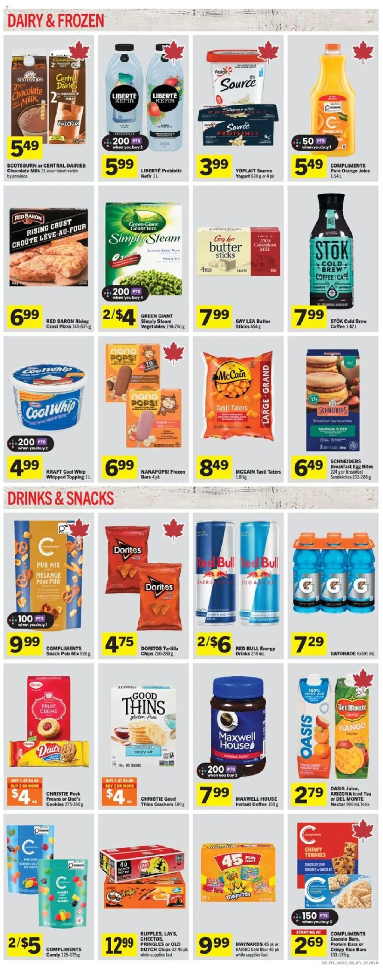 Foodland flyer valid from 25.09.2025 | Page: 7 | Products: Rice, Chips, Butter, Juice