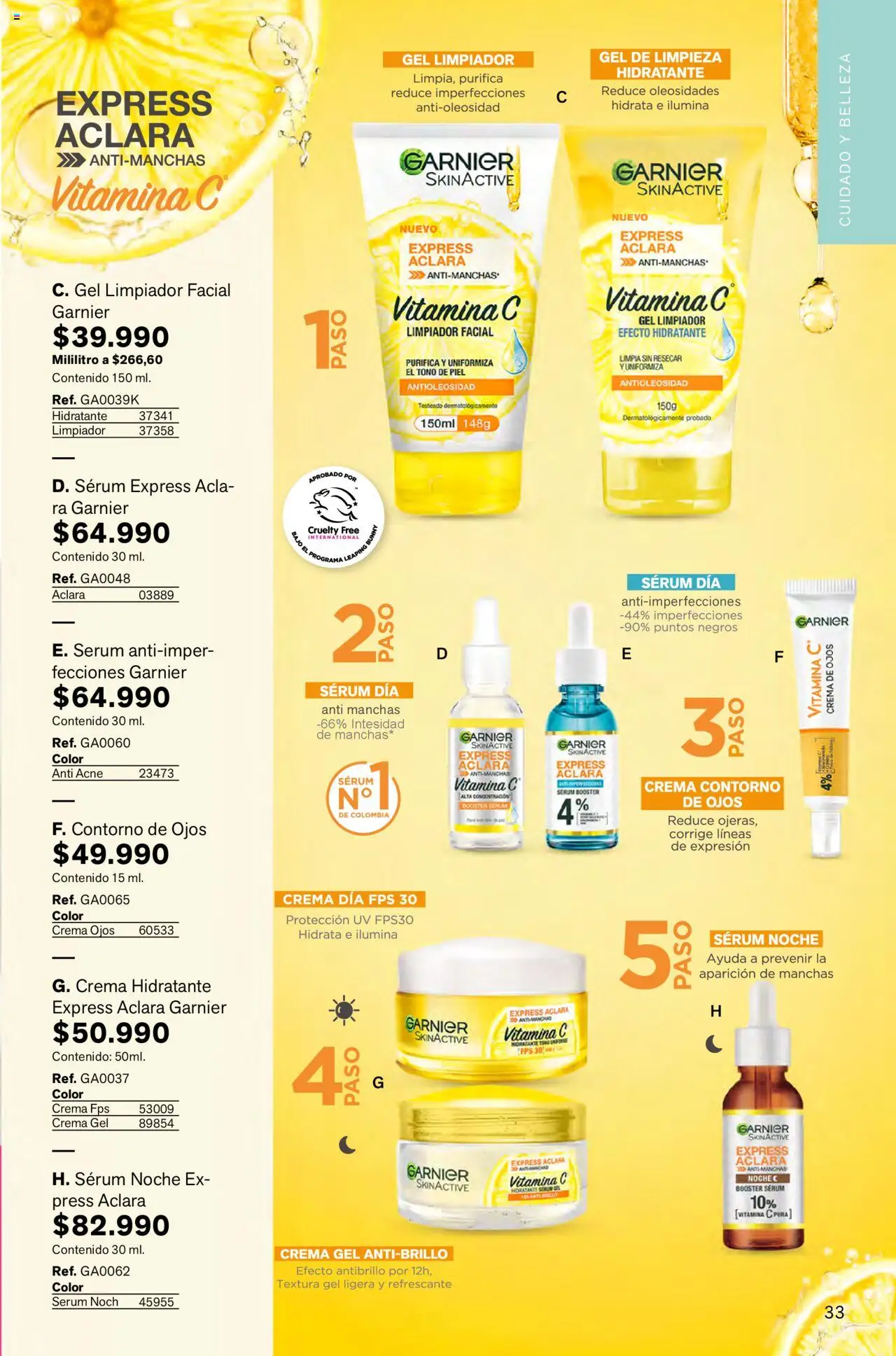 Leonisa revista - valida desde el 01.10.2025 | Página: 33 | Productos: Crema, Brillo, Limpiador, Contorno de ojos