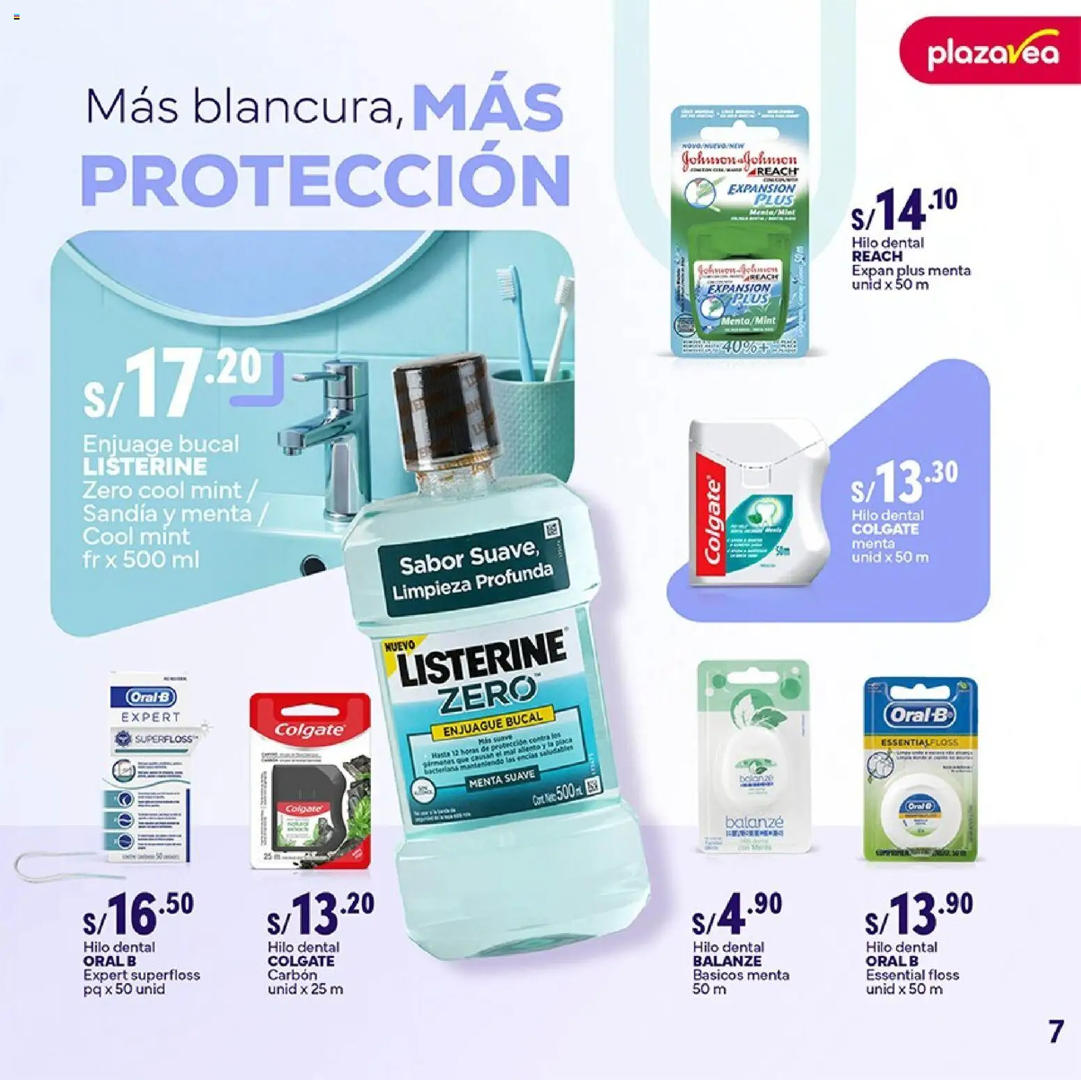 Catálogo Plaza Vea válido desde 23.03.2026 | Página: 7 | Productos: Enjuague bucal
