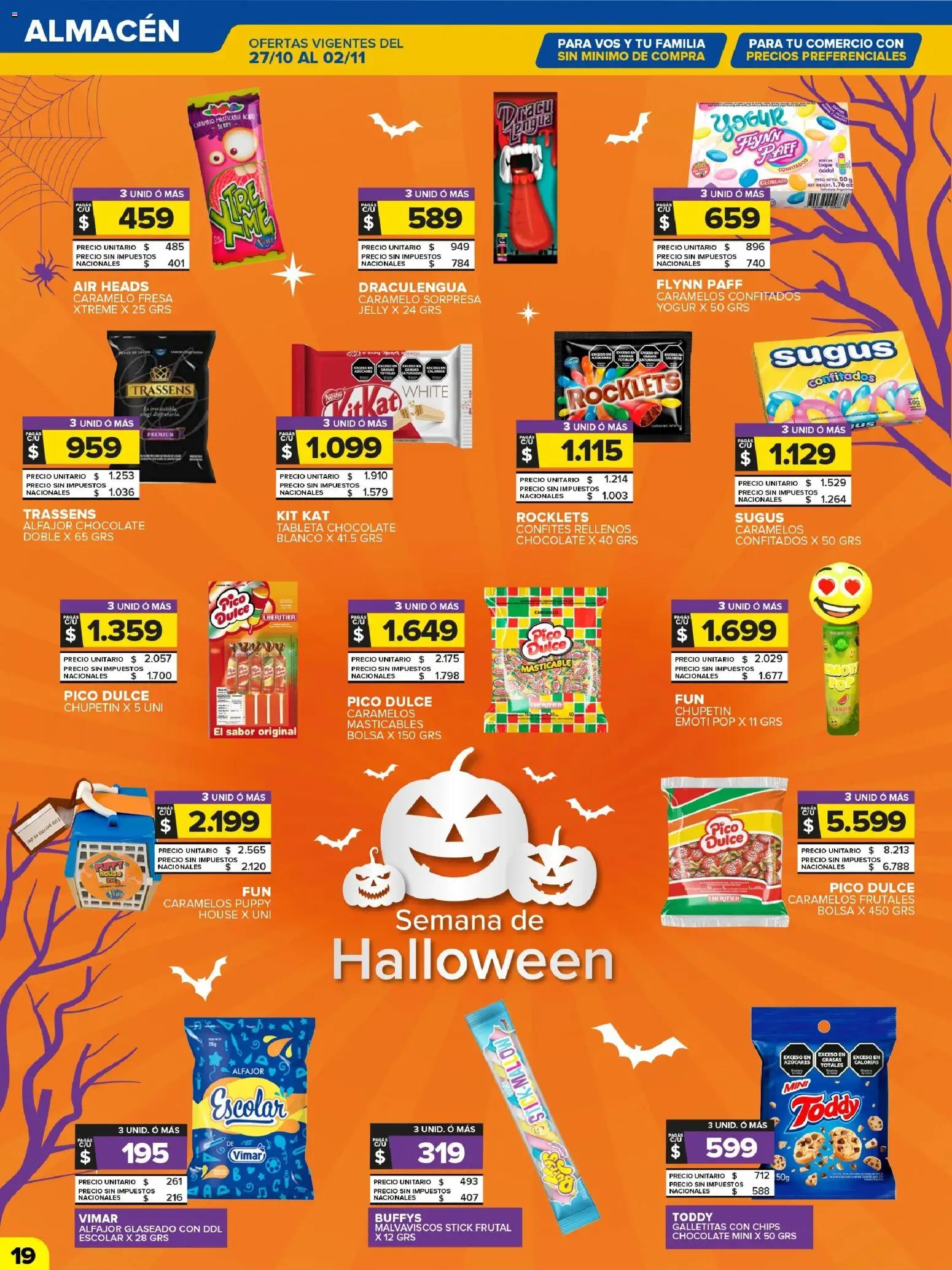Carrefour Maxi catálogo │ válido desde el 27.10.2025 | Página: 19 | Productos: Bolsa, Galletitas, Yogur, Chocolate