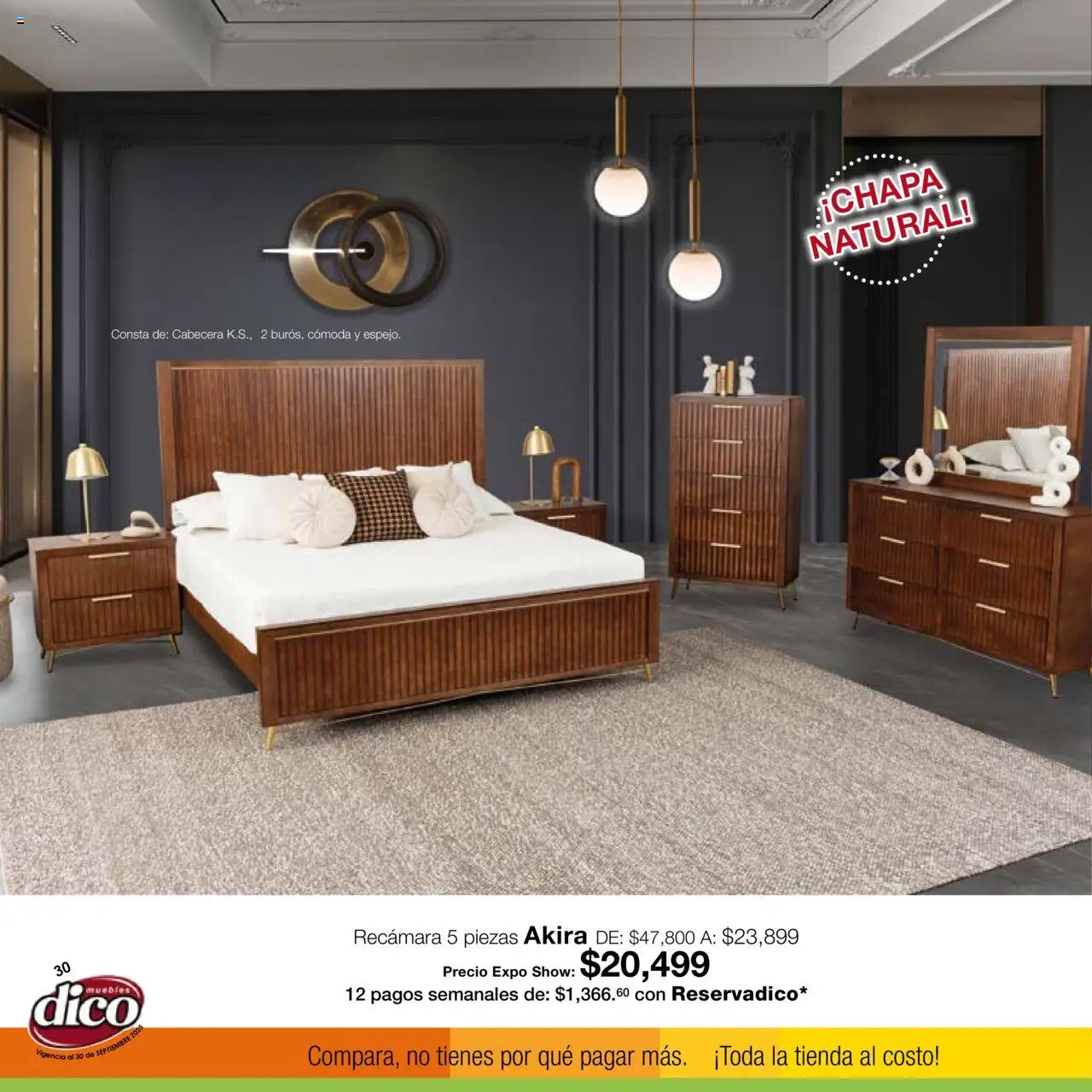 Nuevas ofertas de Muebles Dico válidas en toda la República Mexicana desde el 01.09.2025. ¡Encuentra las mejores ofertas en Muebles Dico - Catálogo Expo Show Puebla Septiembre! | Página: 30 | Productos: Cabecera