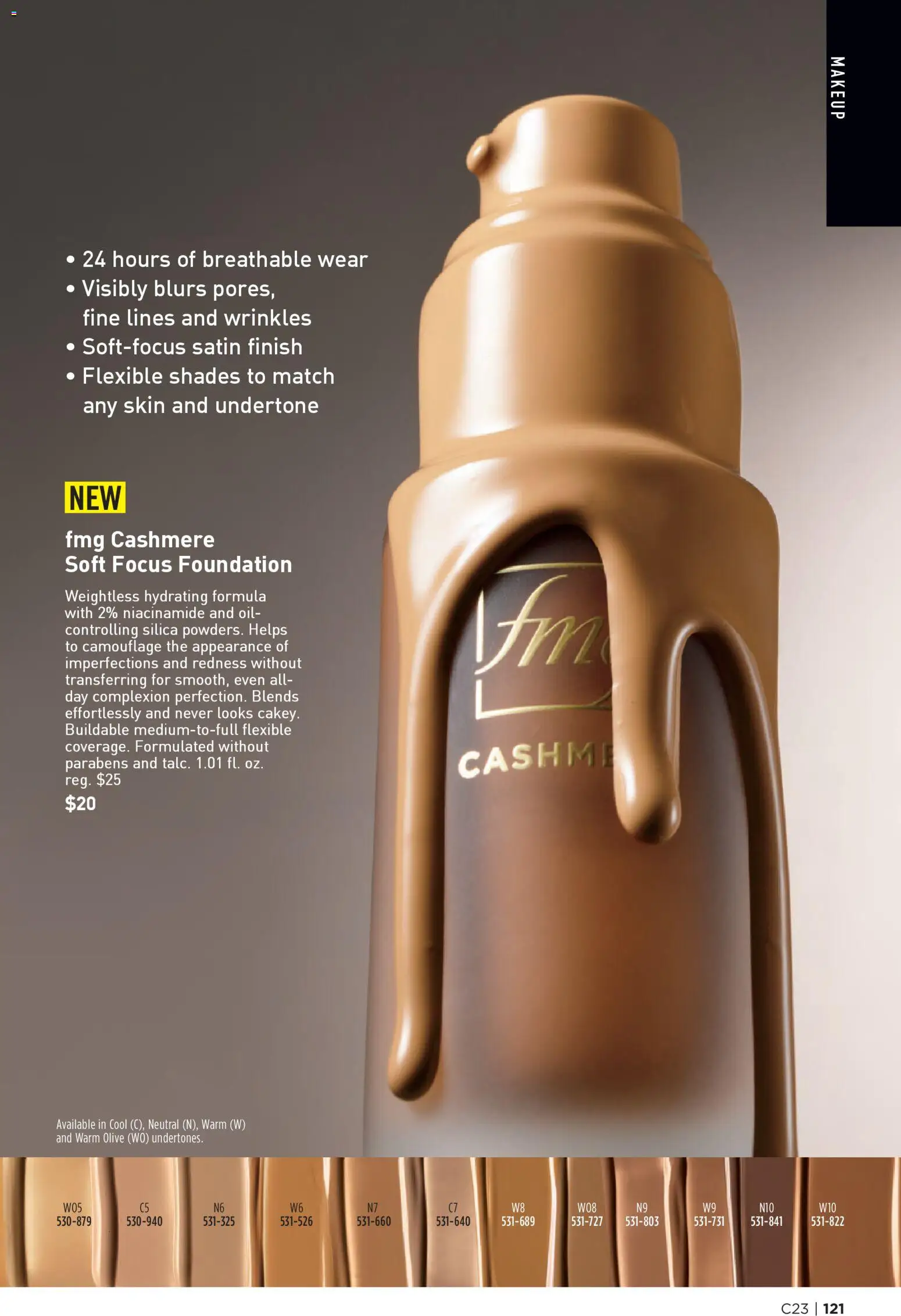 Avon Brochure - valid from 05.11.2025 | Page: 121 | Products: Foundation, Oil