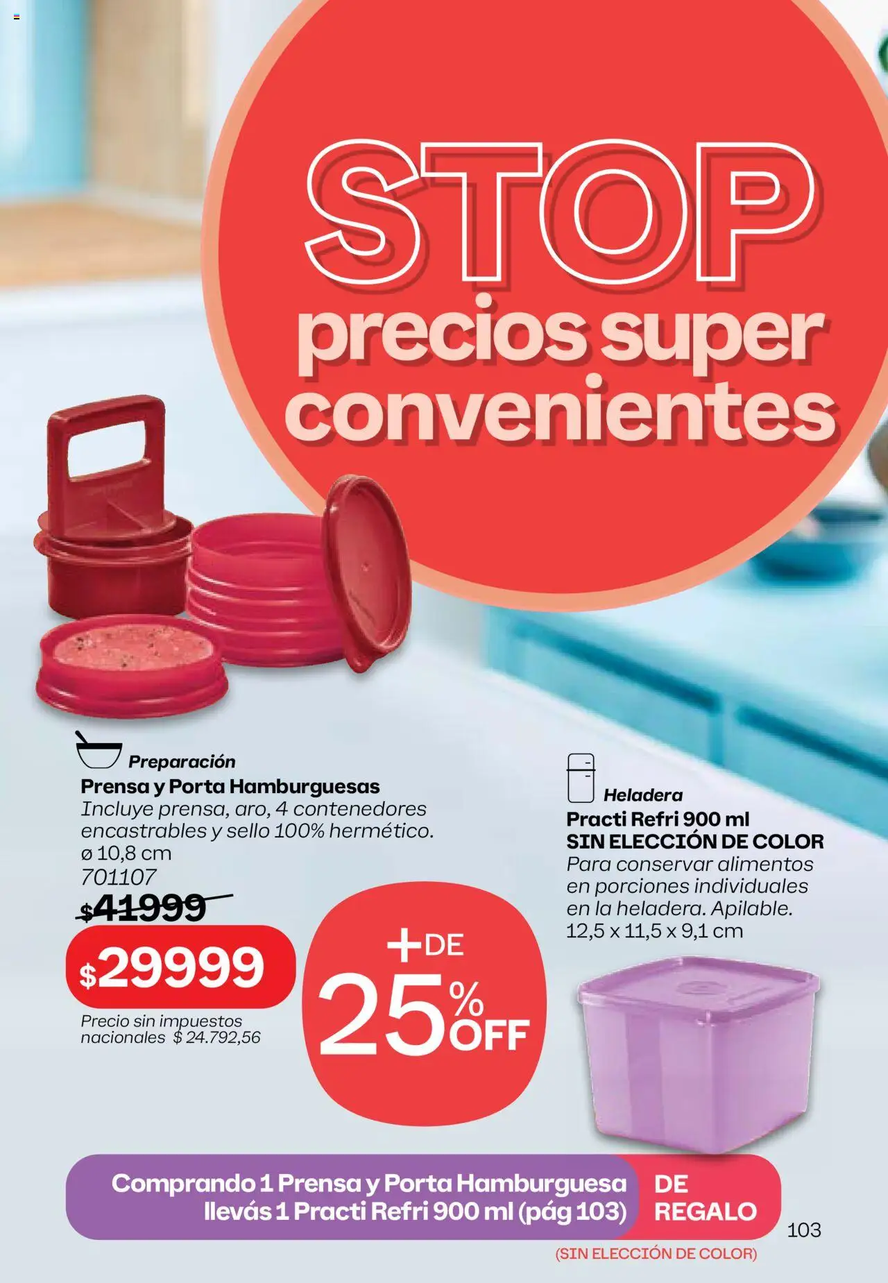 Tupperware Folleto │ válido desde el 08.09.2025 | Página: 104 | Productos: Prensa, Heladera