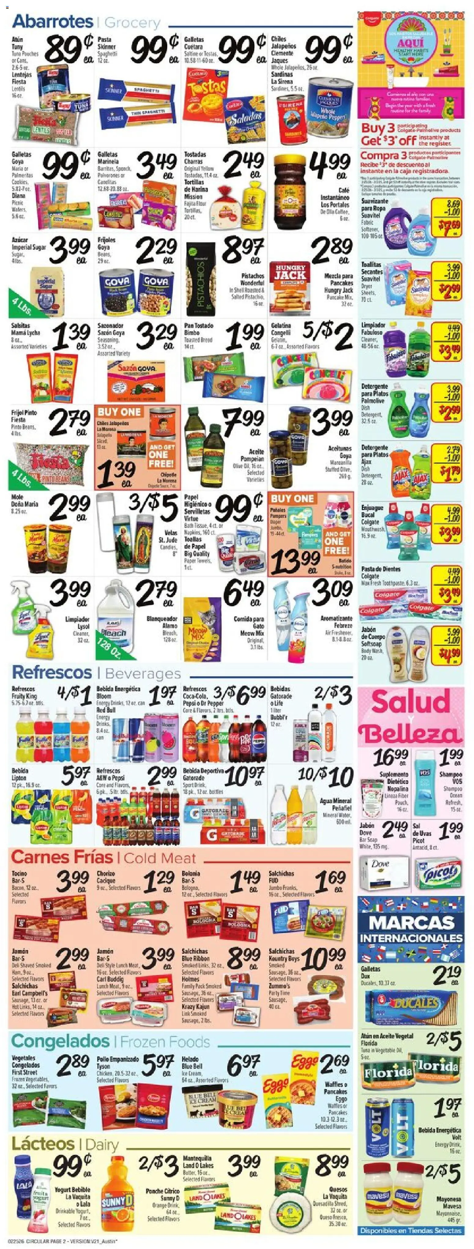Fiesta Mart Weekly Ad - valid from 25.02.2026 | Page: 2 | Products: Bath, Pan, Yogurt, Pear
