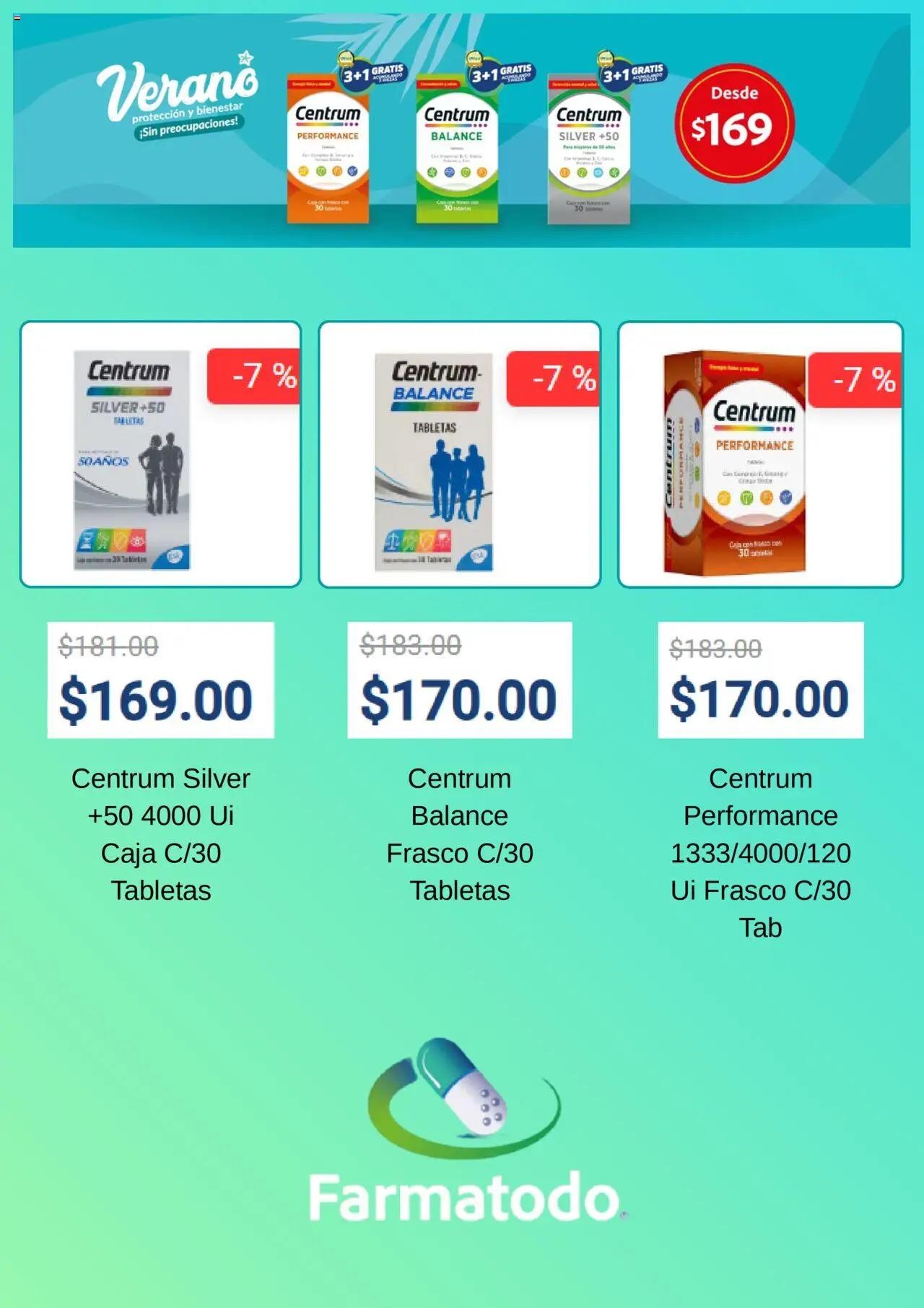 Nuevas ofertas de Farmacias Unión válidas en toda la República Mexicana desde el 01.08.2025. ¡Encuentra las mejores ofertas en Farmacias Unión - Catálogo! | Página: 3 | Productos: Frasco, Caja