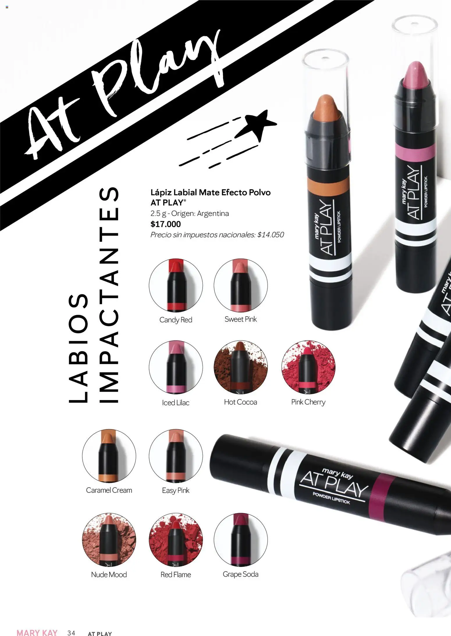 Mary Kay - Look Digital Otoño 2026 │ válido desde el 01.04.2026 | Página: 34 | Productos: Mate, Polvo, Lápiz labial, Soda