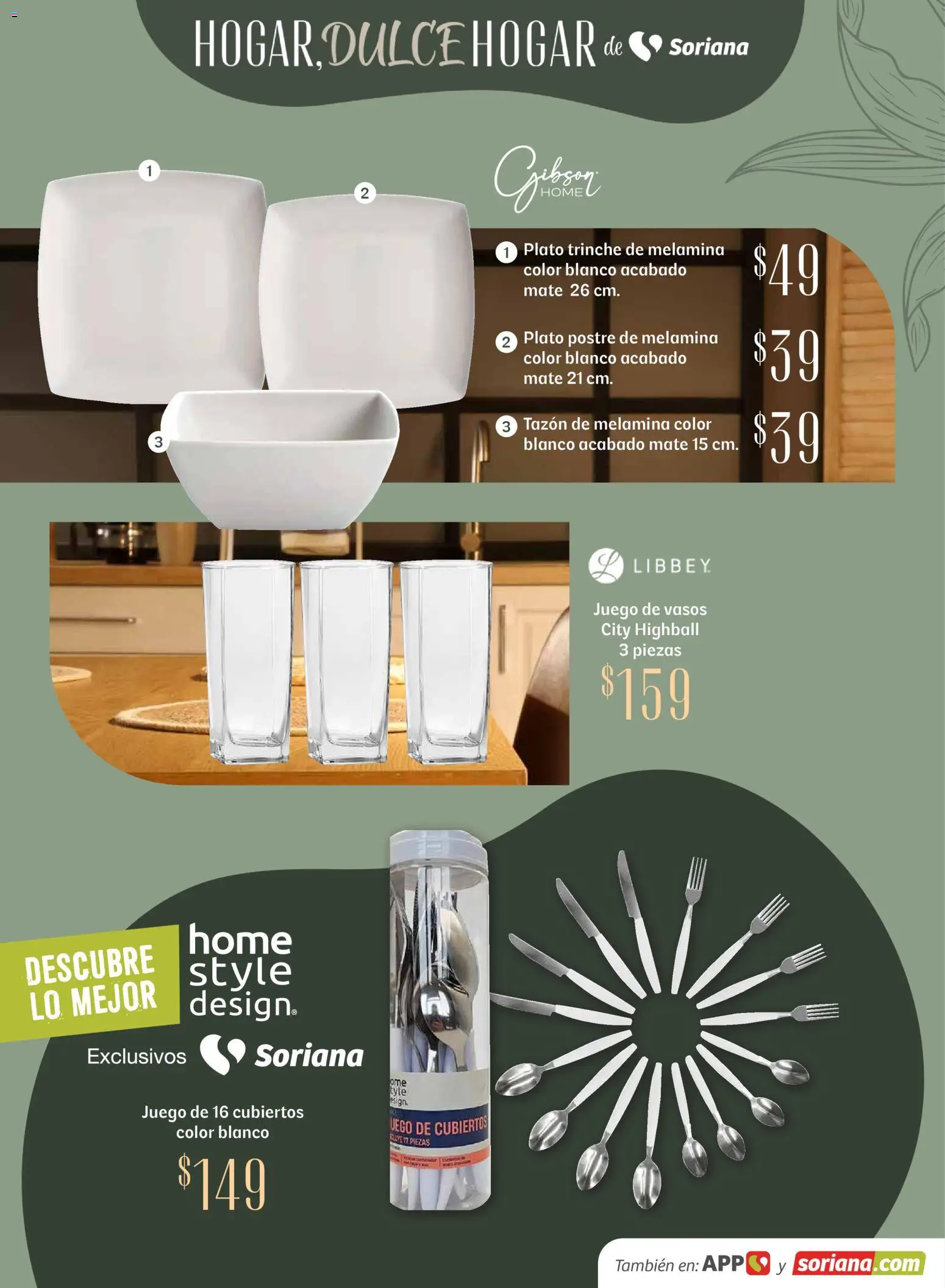 Nuevas ofertas de Soriana válidas en toda la República Mexicana desde el 15.04.2026. ¡Encuentra las mejores ofertas en Soriana Hogar Dulce Hogar Híper Nacional! | Página: 5 | Productos: Juego, Mate, Vasos