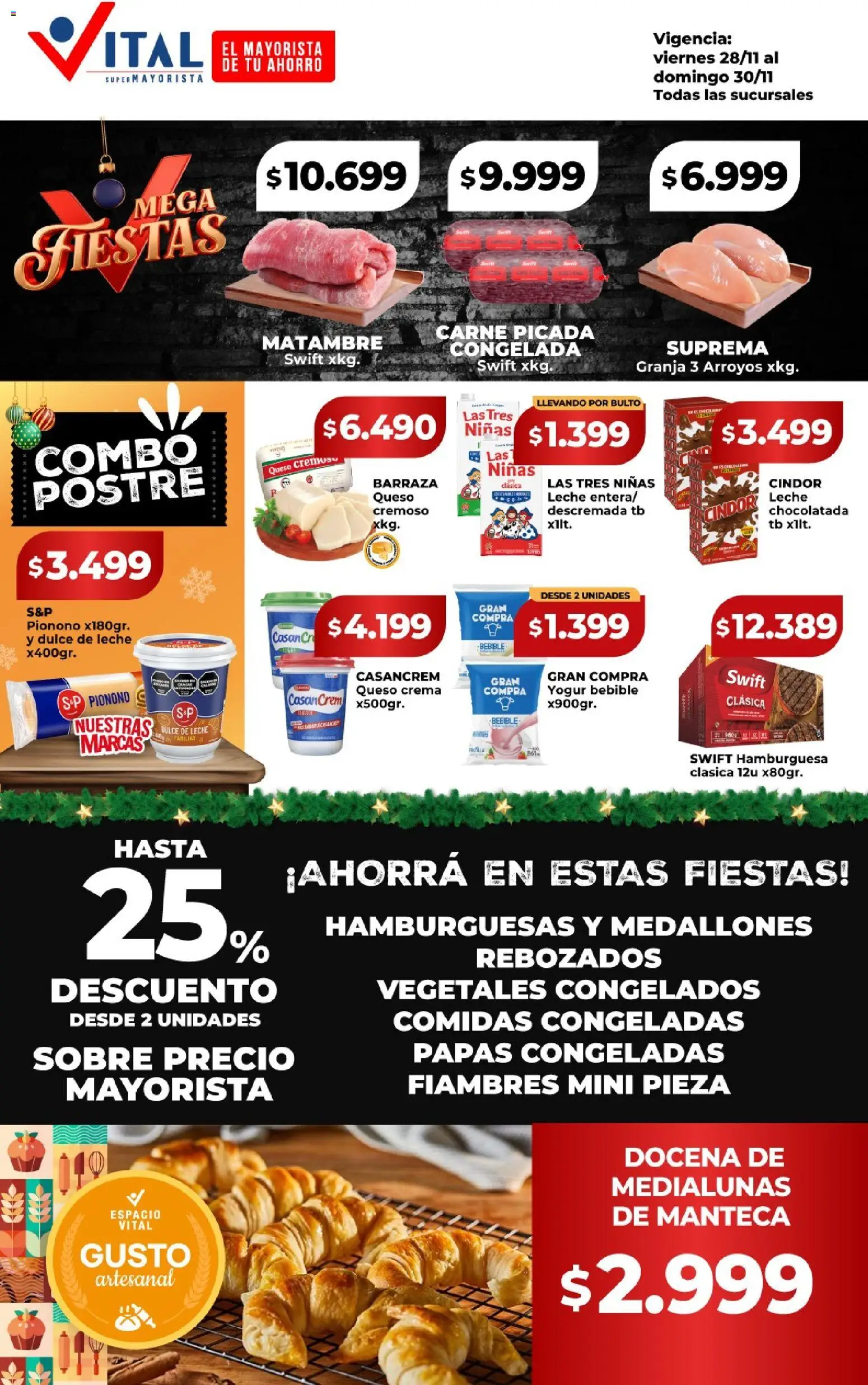 Vital - Ofertas fin │ válido desde el 28.11.2025 | Página: 2 | Productos: Dulce de leche, Manteca, Yogur, Chocolatada
