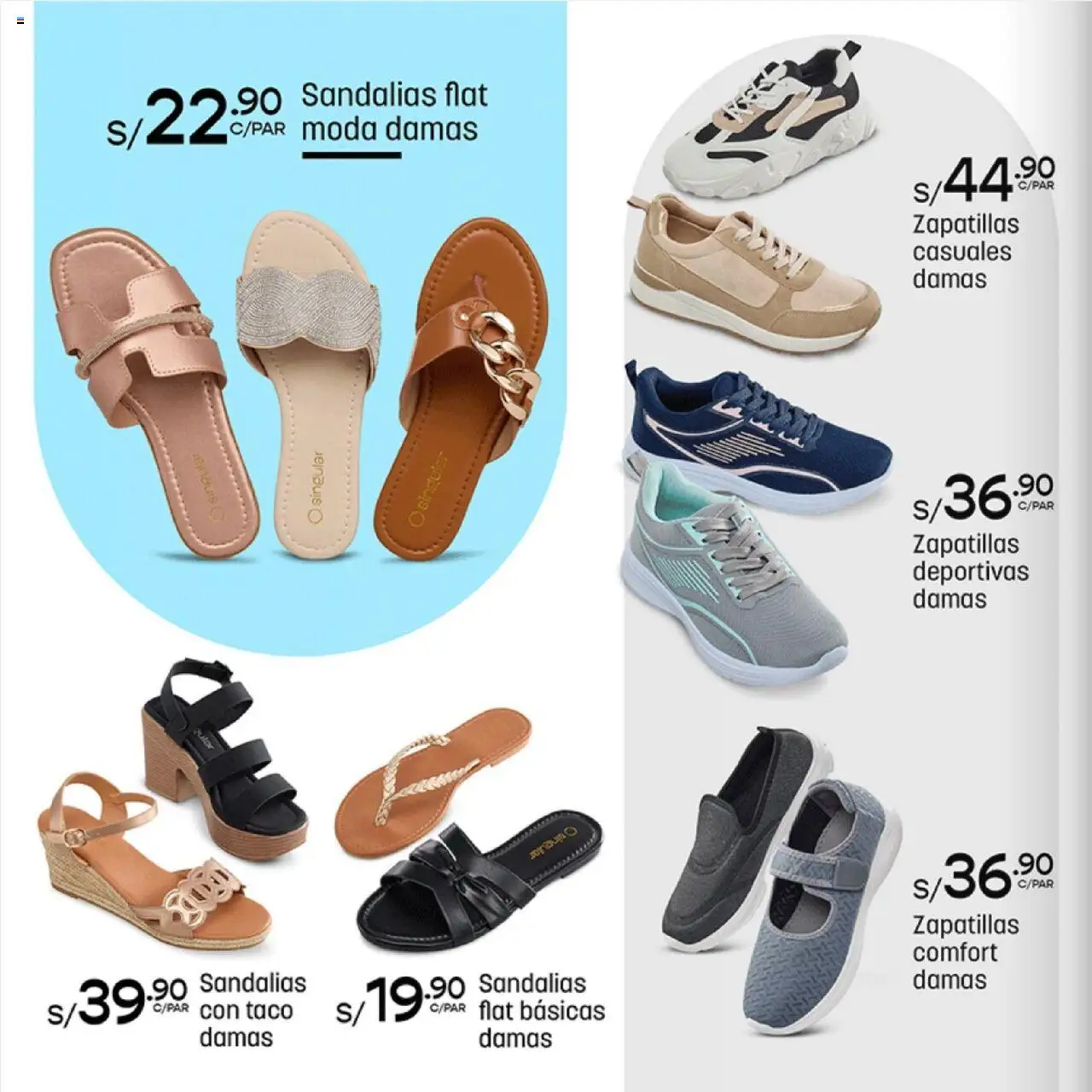 Catálogo Plaza Vea válido desde 22.09.2025 | Página: 14 | Productos: Zapatillas deportivas, Sandalias, Zapatillas