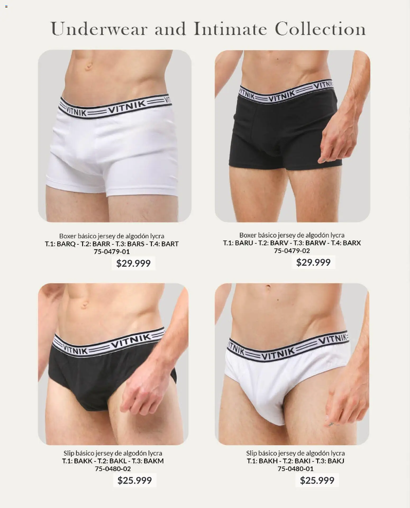Vitnik - Underwear & Complements │ válido desde el 24.02.2026 | Página: 60 | Productos: Algodón