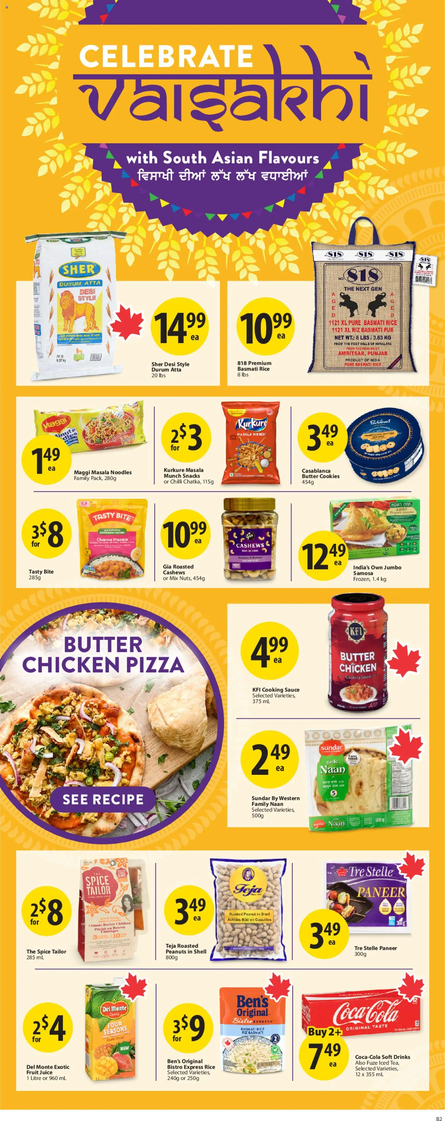 Save on foods flyer valid from 02.04.2026 | Page: 35 | Products: Rice, Cookies, Pizza, Chicken