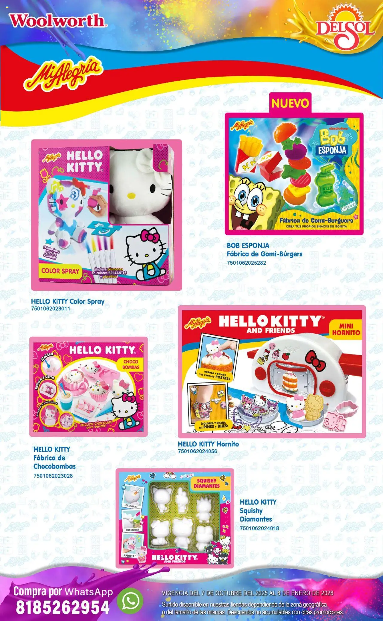 Nuevas ofertas de Del Sol y Woolworth válidas en toda la República Mexicana desde el 07.10.2025. ¡Encuentra las mejores ofertas en Del Sol y Woolworth - Catálogo Castillo Del Juguete! | Página: 106 | Productos: Esponja, Chocolate