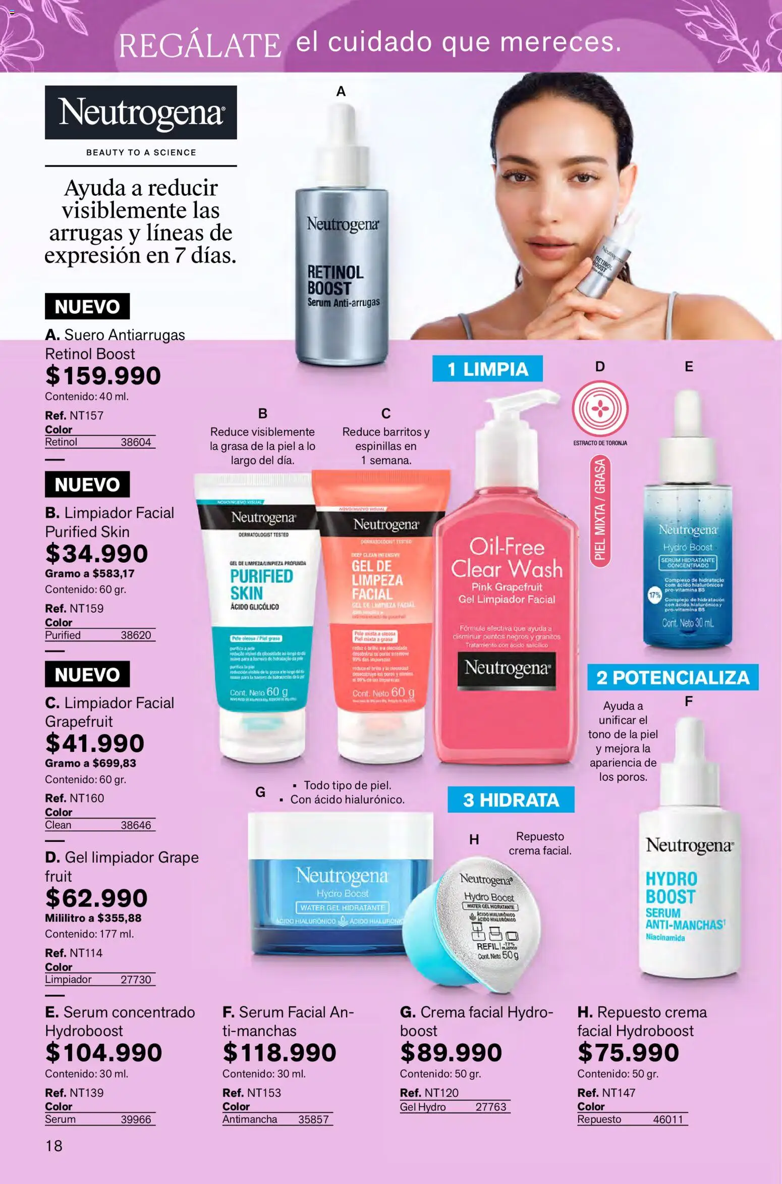 Leonisa revista - valida desde el 05.02.2026 | Página: 18 | Productos: Crema, Serum, Limpiador, Toronja