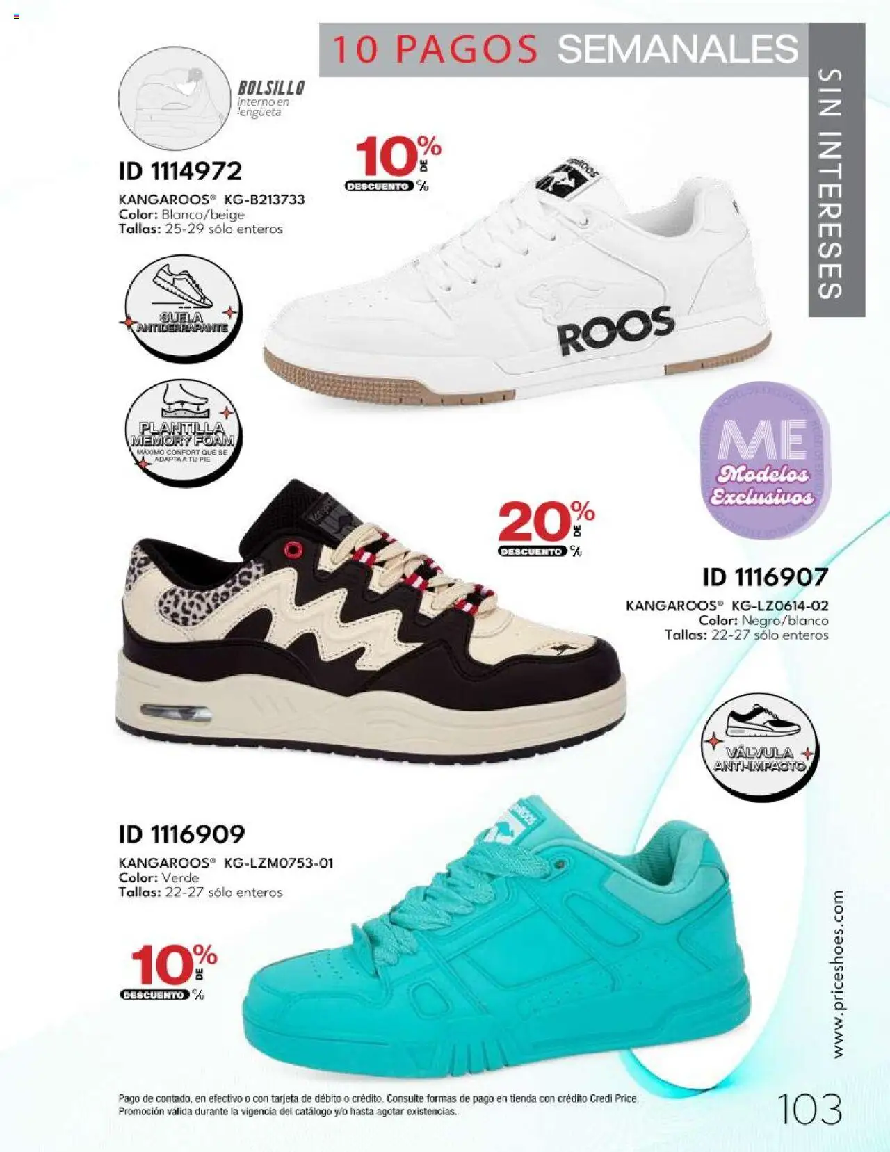 Nuevas ofertas de Price Shoes válidas en toda la República Mexicana desde el 14.10.2025. ¡Encuentra las mejores ofertas en Price Shoes - Catálogo - 10 Pagos sin Intereses! | Página: 103 | Productos: Válvula