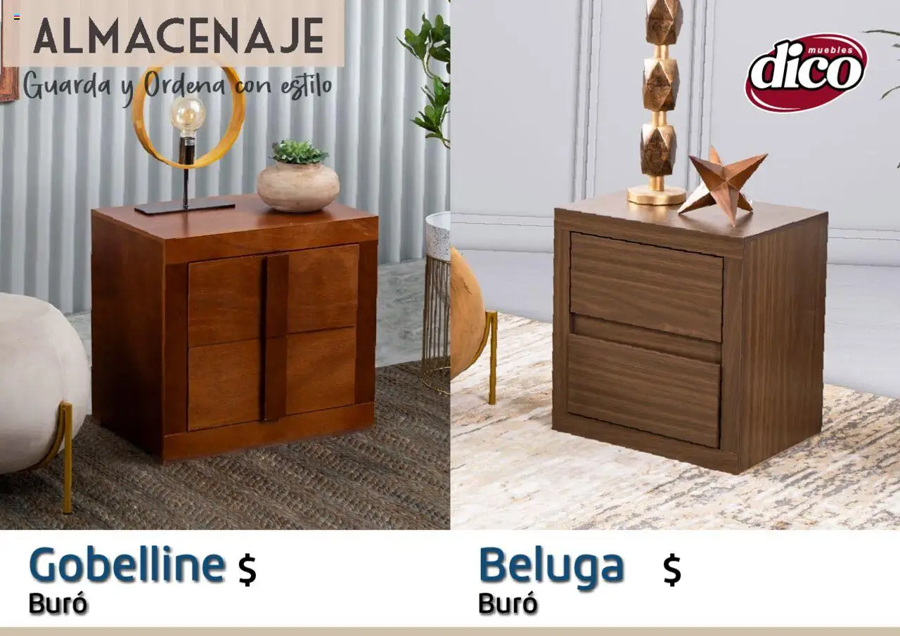 Nuevas ofertas de Muebles Dico válidas en toda la República Mexicana desde el 12.02.2025. ¡Encuentra las mejores ofertas en Muebles Dico catálogo Almacenaje! | Página: 24 | Productos: Buró