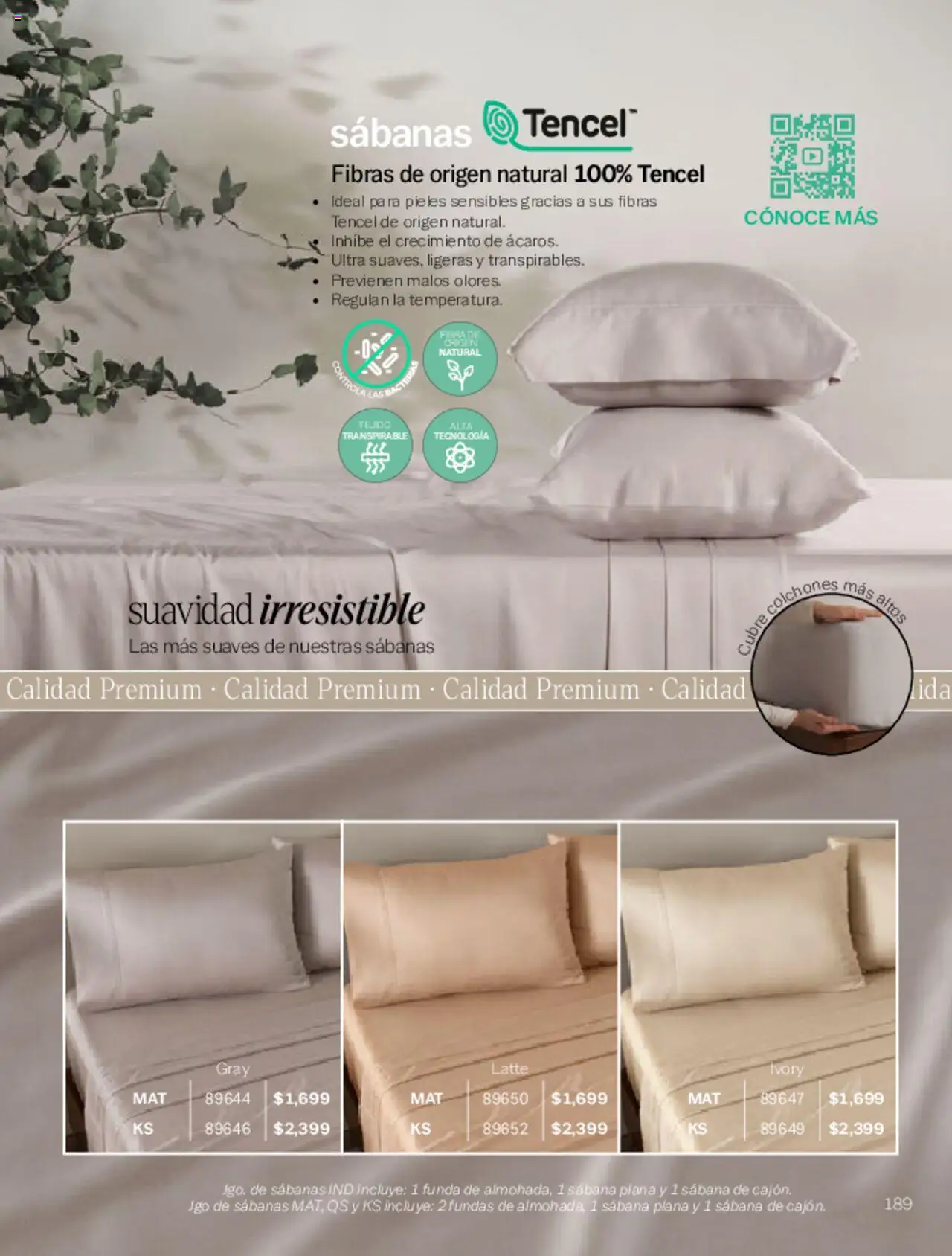 Nuevas ofertas de Vianney válidas en toda la República Mexicana desde el 07.03.2025. ¡Encuentra las mejores ofertas en Vianney catálogo Primavera! | Página: 193 | Productos: Funda, Sabanas