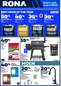 Preview of Rona weekly flyer / circulaire from shop Rona valid from 09.10.2025