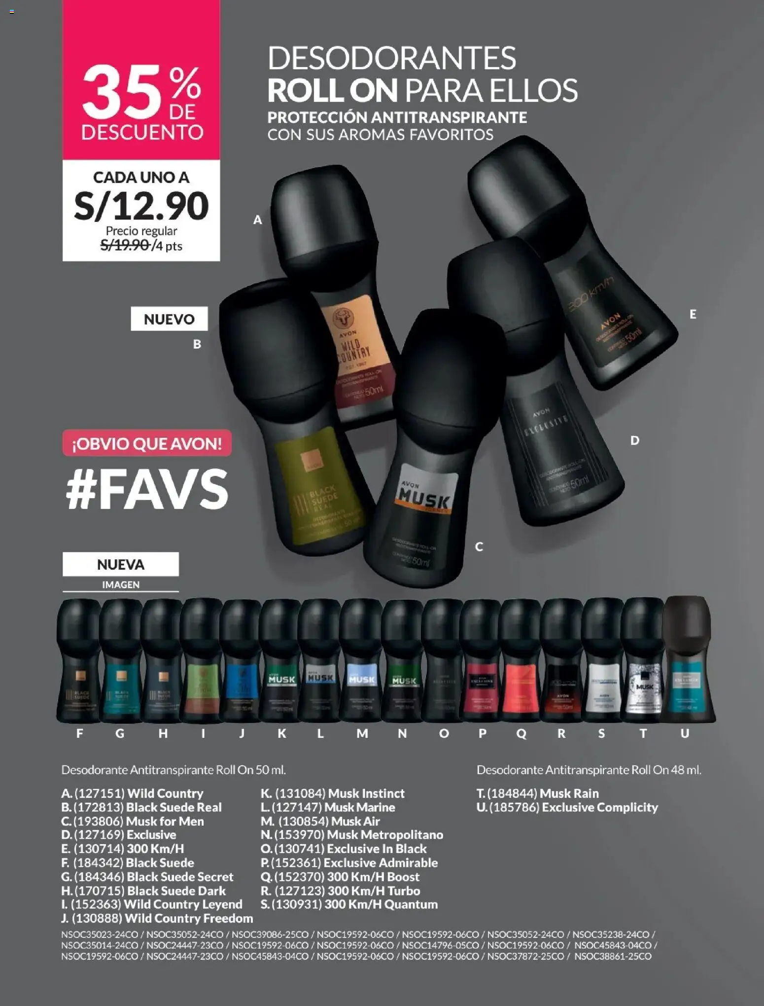 Catálogo Avon válido desde 01.01.2026 | Página: 146 | Productos: Desodorante, Antitranspirante