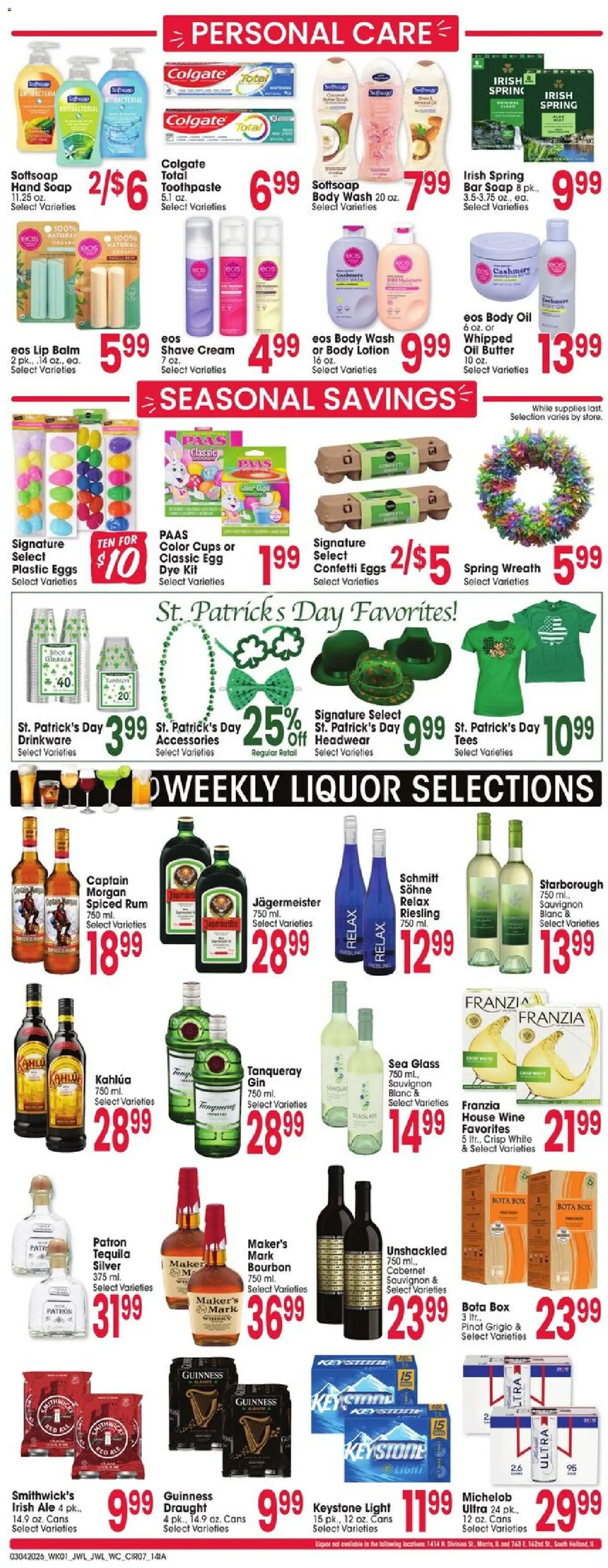 Jewel Osco Weekly Ad - IA - valid from 04.03.2026 | Page: 7 | Products: Box, Butter, Wine, Body Wash