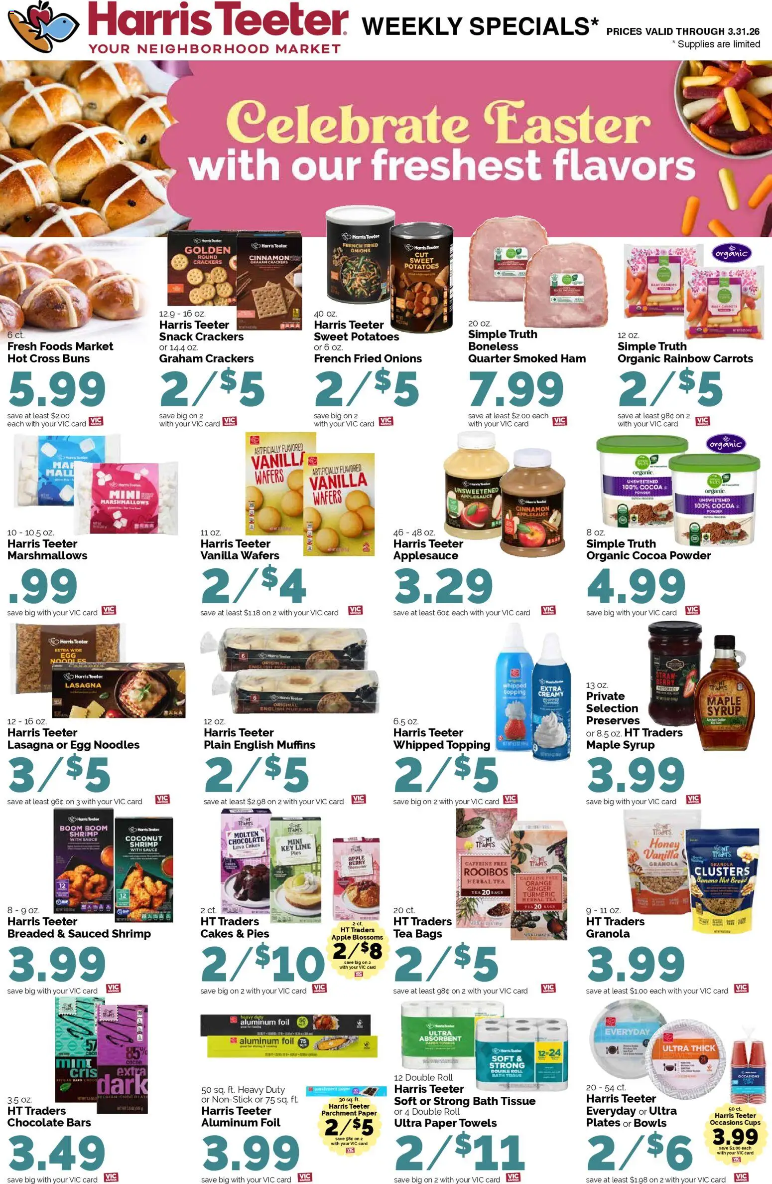 Harris Teeter Weekly Ad - valid from 25.03.2026 | Page: 13 | Products: Turmeric, Bath, Potatoes, Sauce